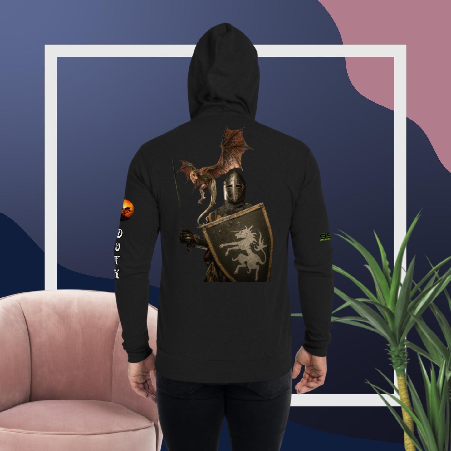 DOTK Logo 954 Unisex zip hoodie