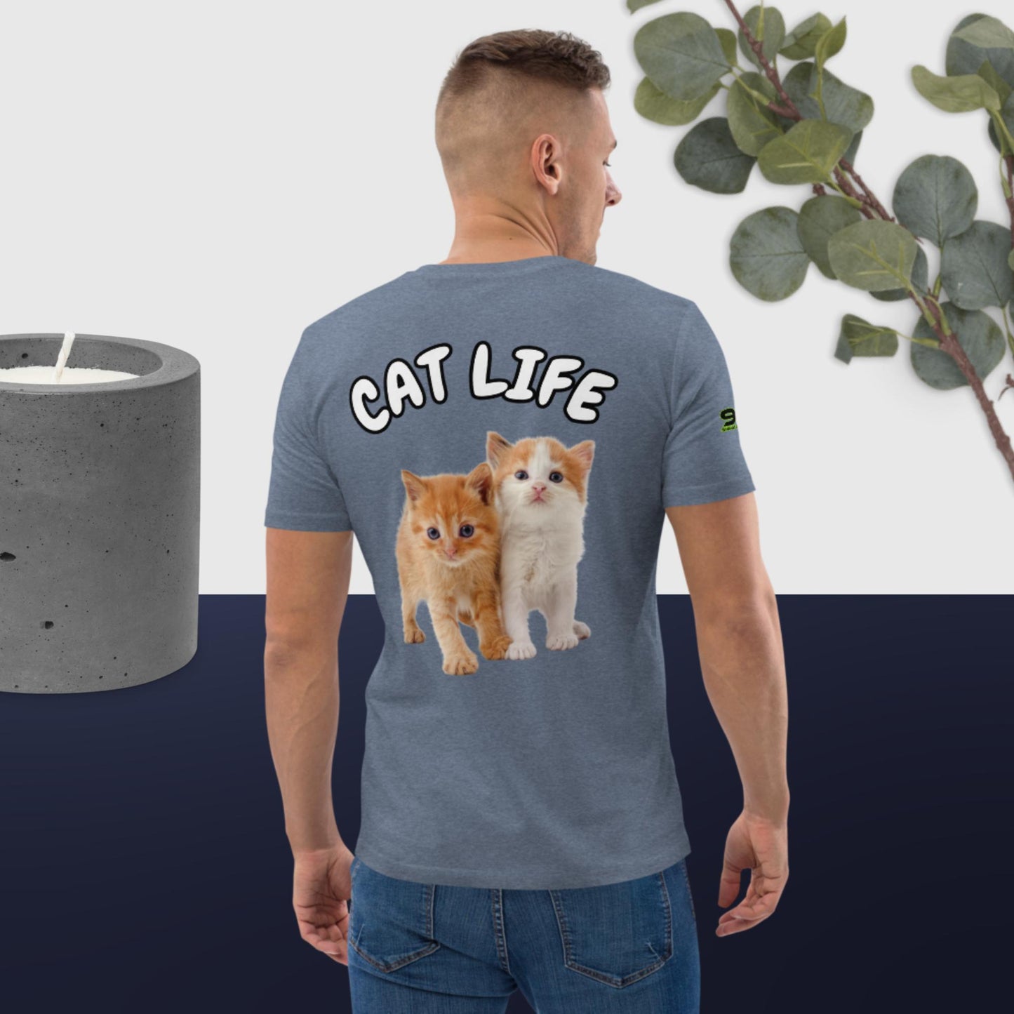 Cat Life VII 954 Signature Unisex organic cotton t-shirt