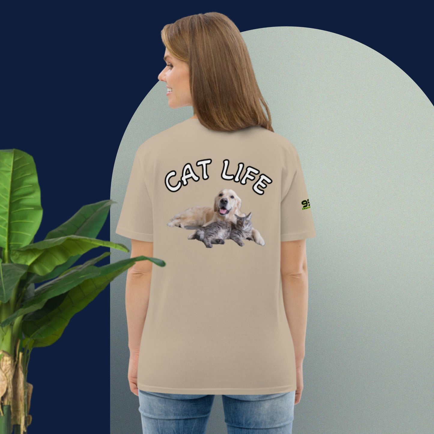 Cat Life VIII 954 Signature Unisex organic cotton t-shirt
