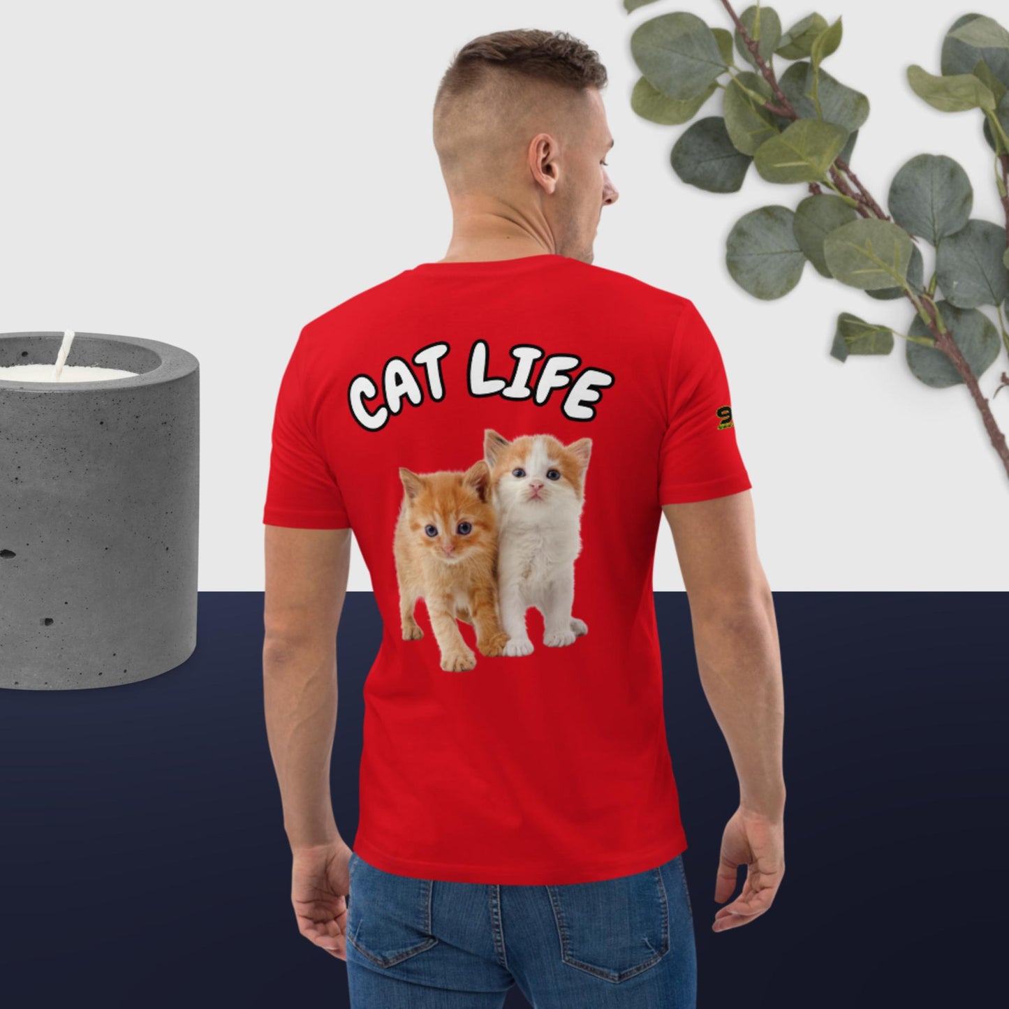 Cat Life VII 954 Signature Unisex organic cotton t-shirt