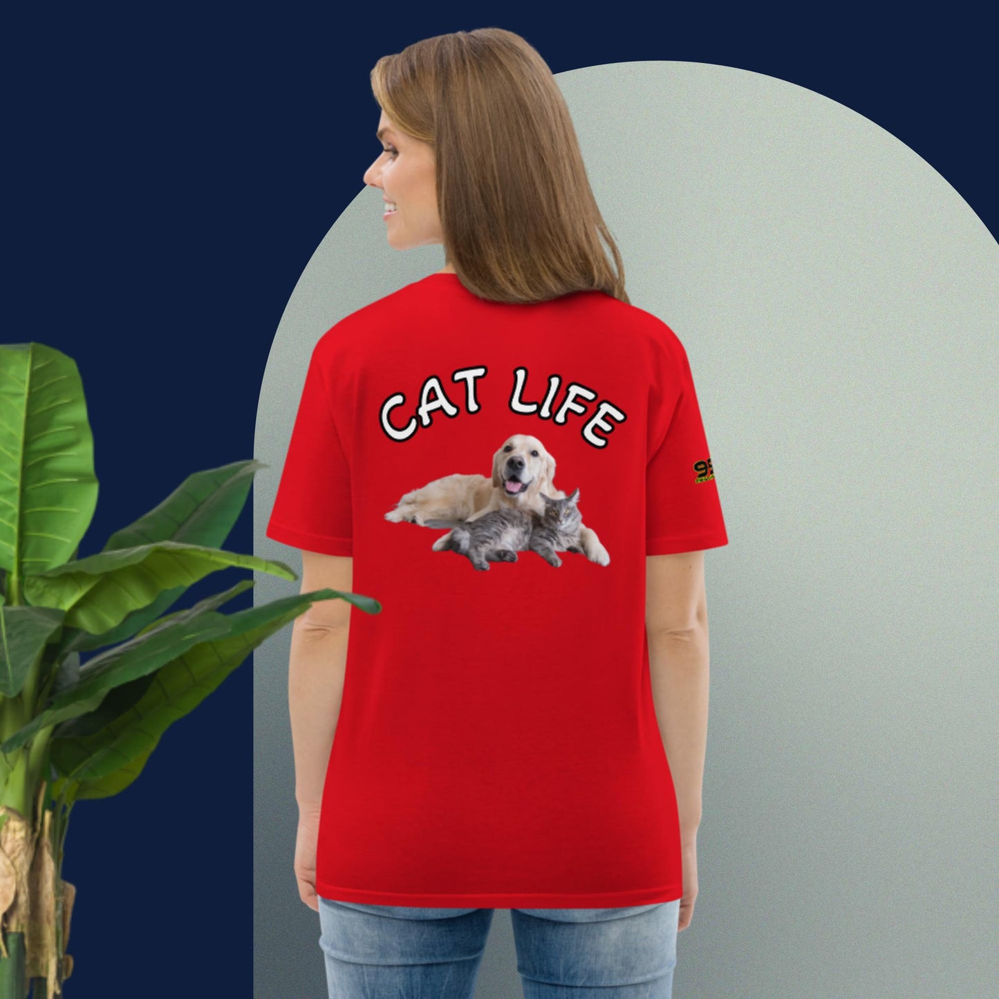 Cat Life VIII 954 Signature Unisex organic cotton t-shirt