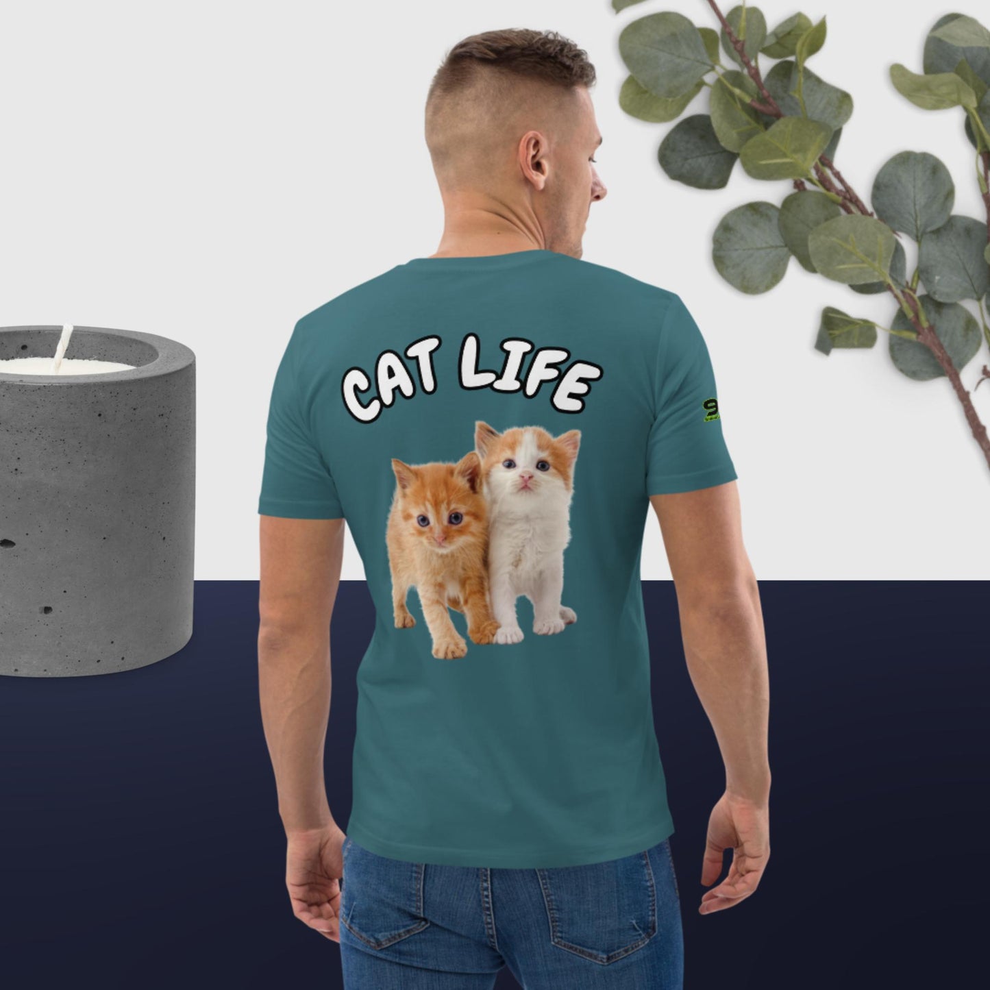 Cat Life VII 954 Signature Unisex organic cotton t-shirt