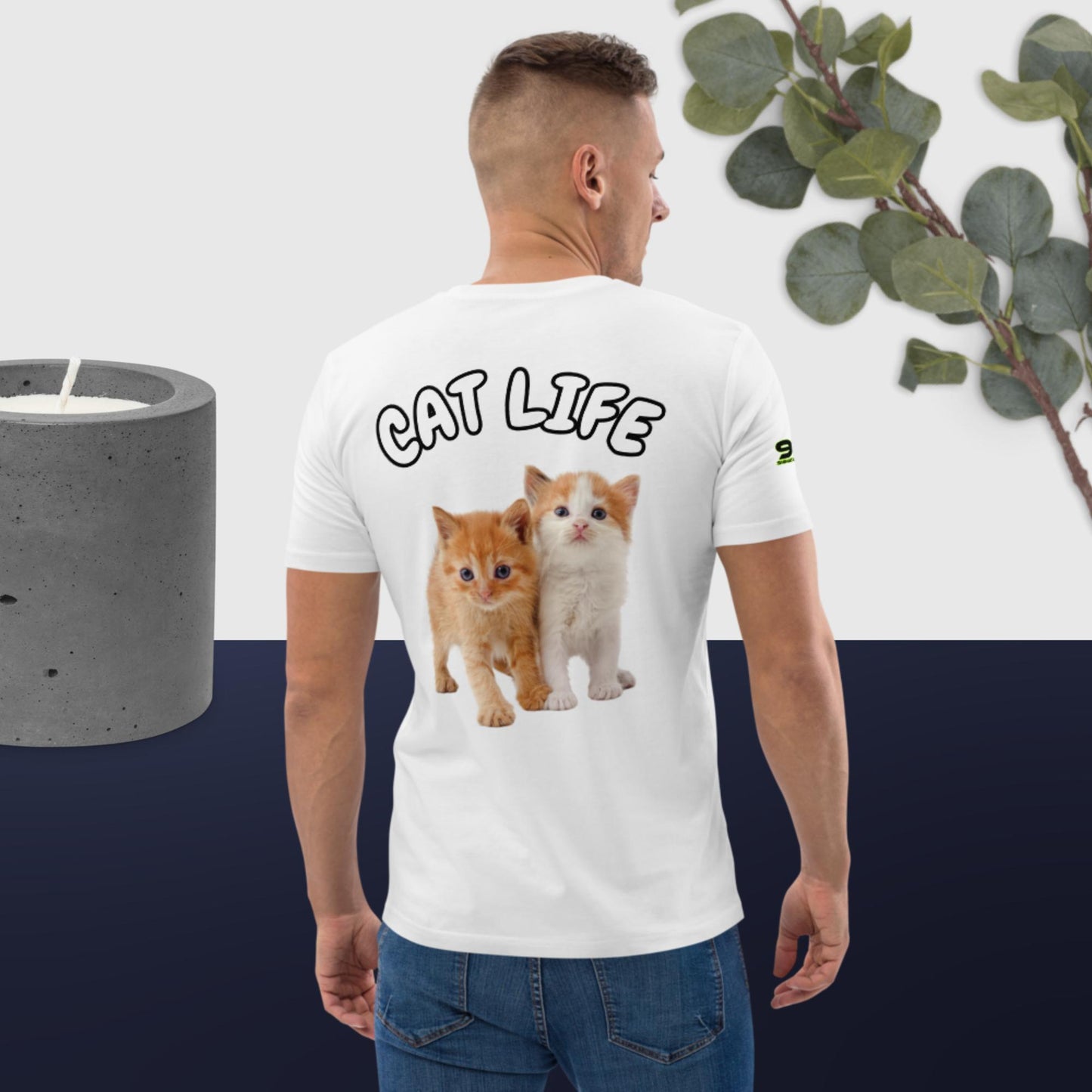 Cat Life VII 954 Signature Unisex organic cotton t-shirt