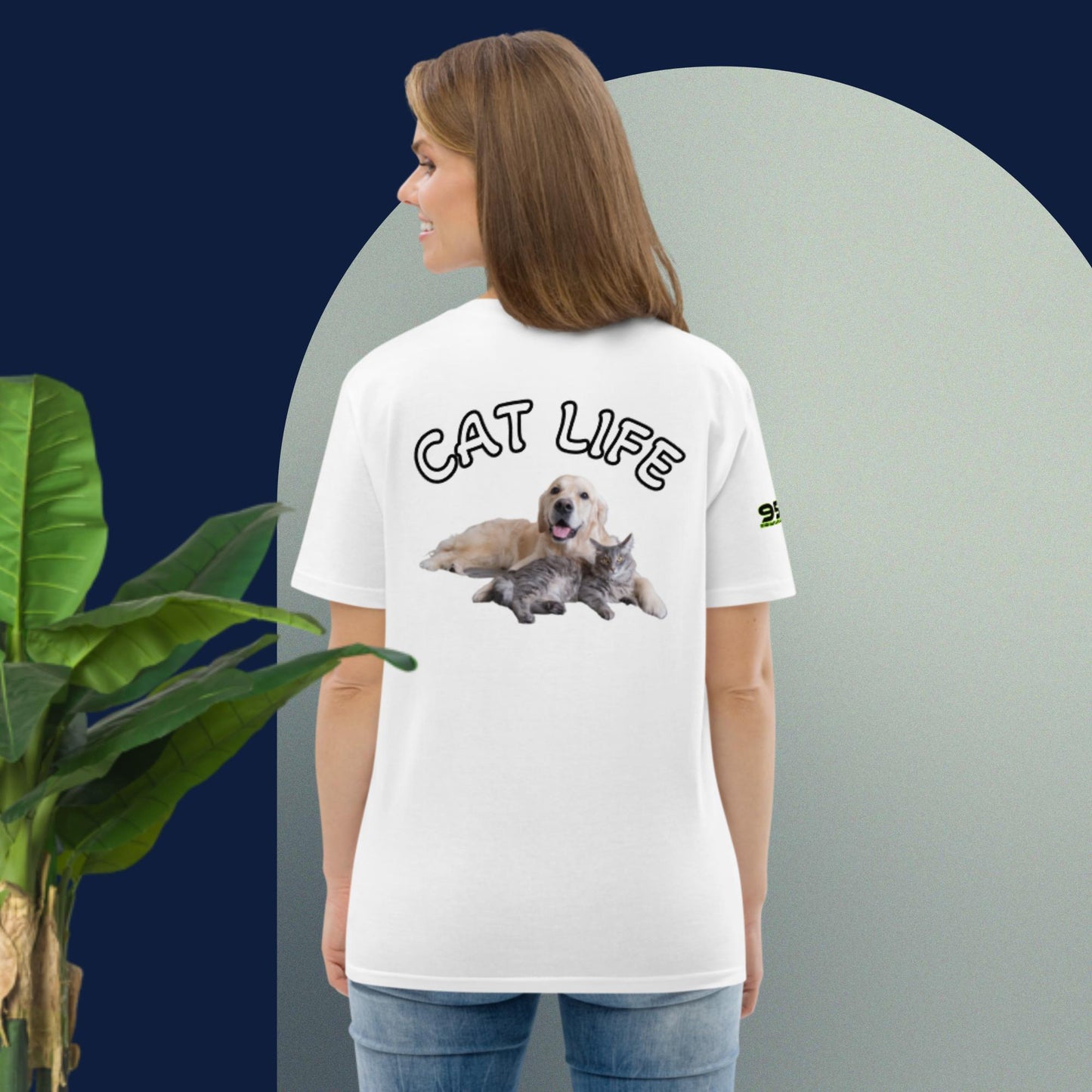 Cat Life VIII 954 Signature Unisex organic cotton t-shirt