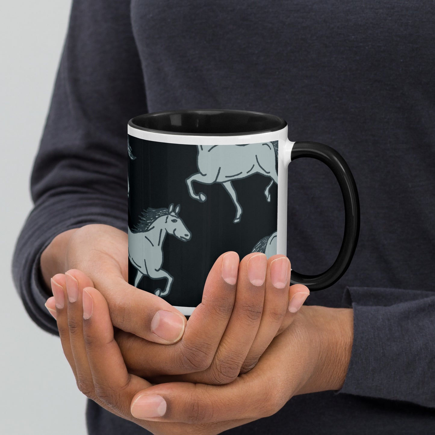 954 Horse Mug with Color Inside