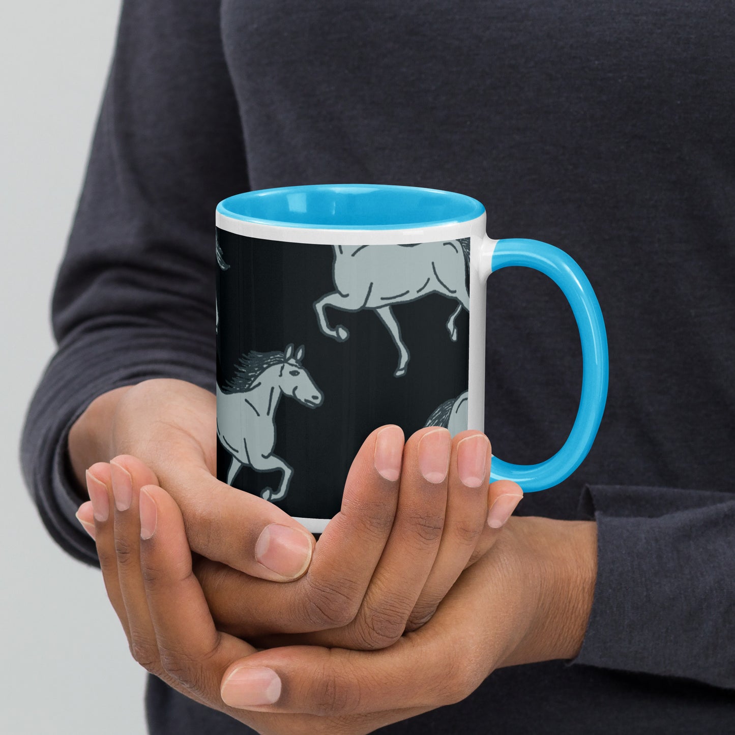 954 Horse Mug with Color Inside