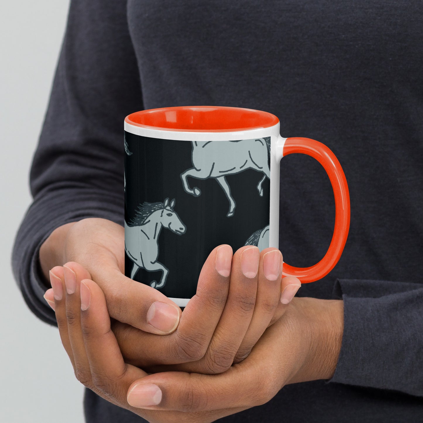 954 Horse Mug with Color Inside