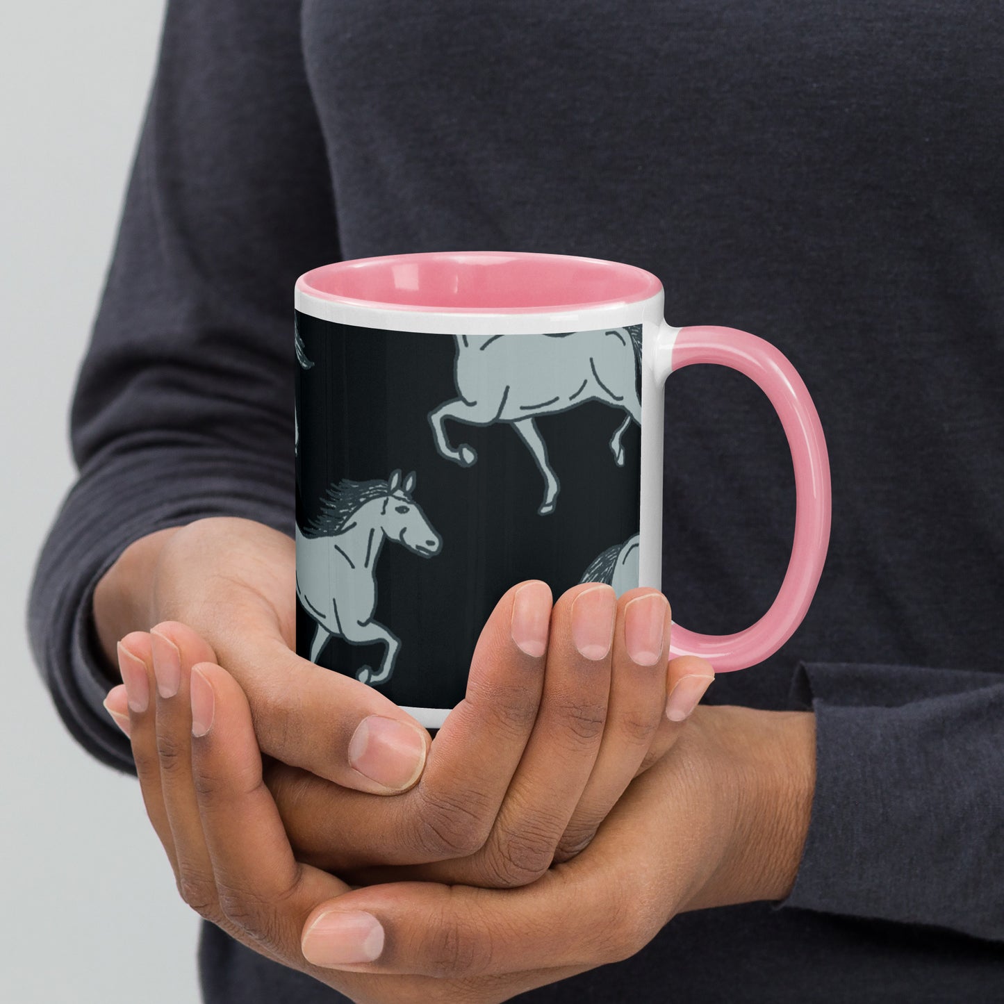 954 Horse Mug with Color Inside
