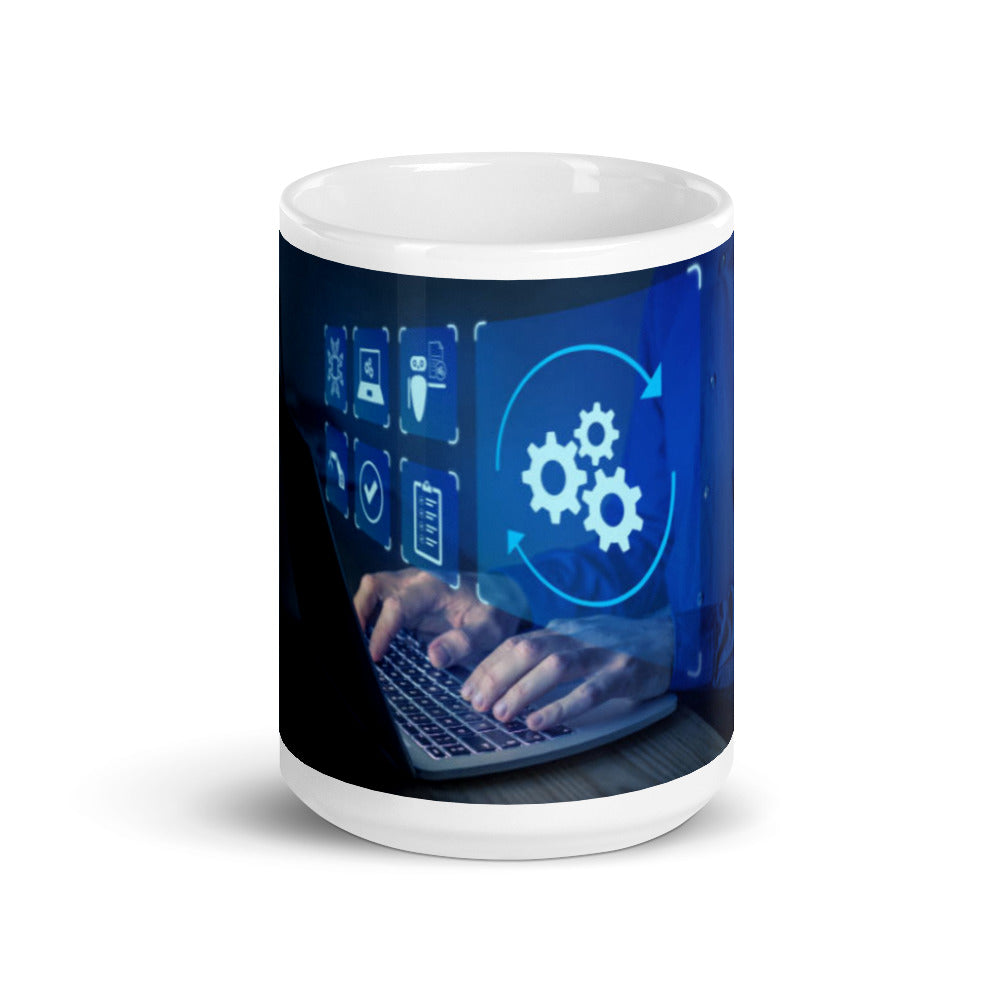 Computer Tech 954 White glossy mug