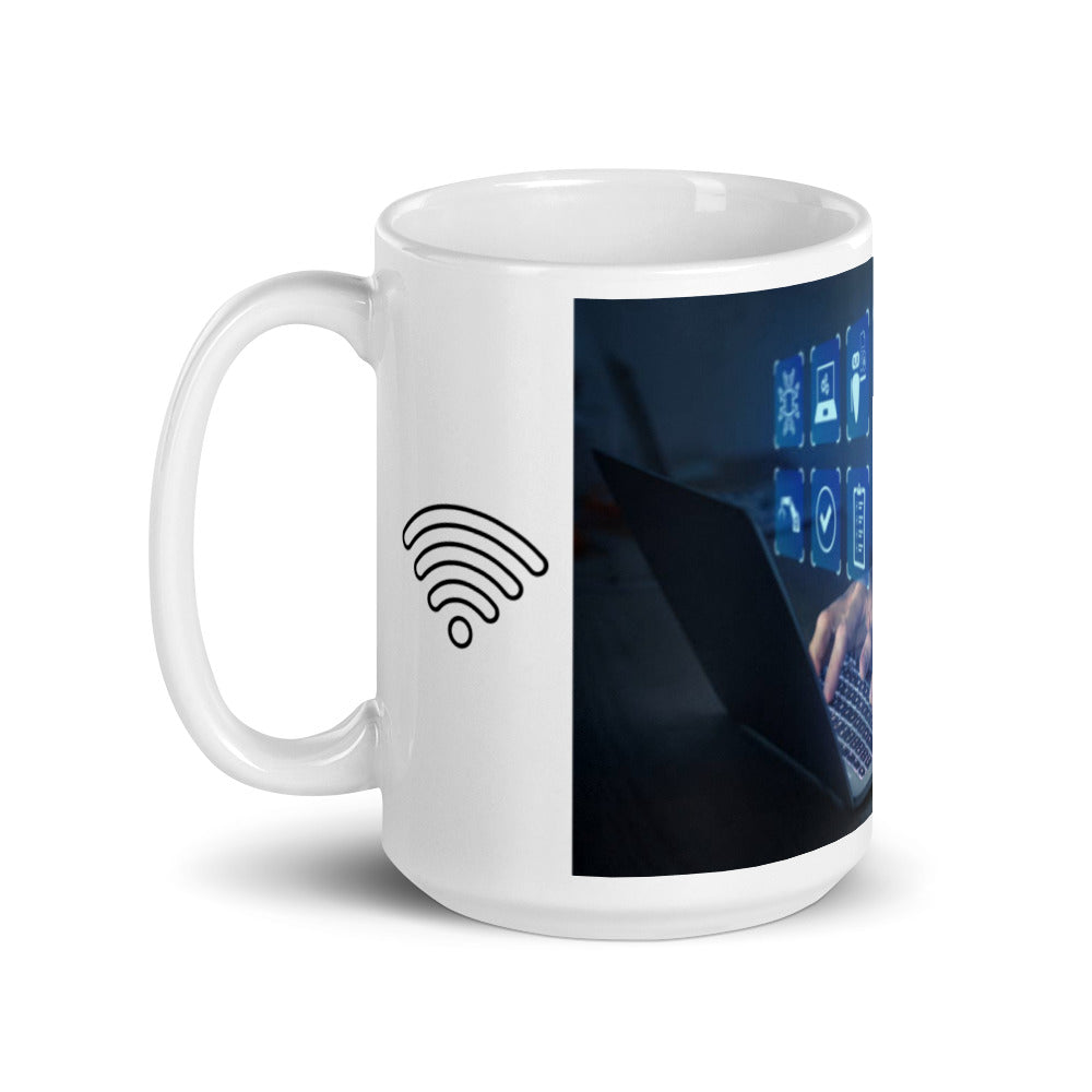 Computer Tech 954 White glossy mug