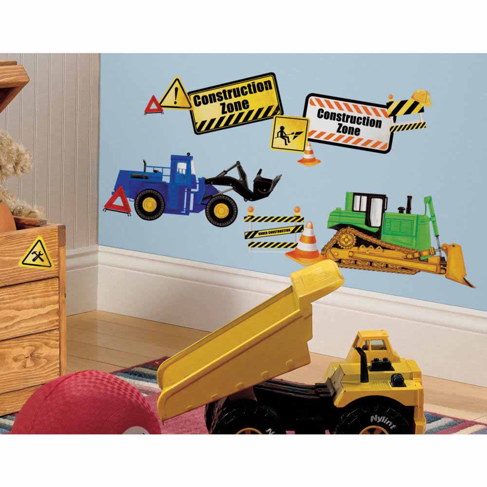 Construction Heavy Equipment Wall Decals