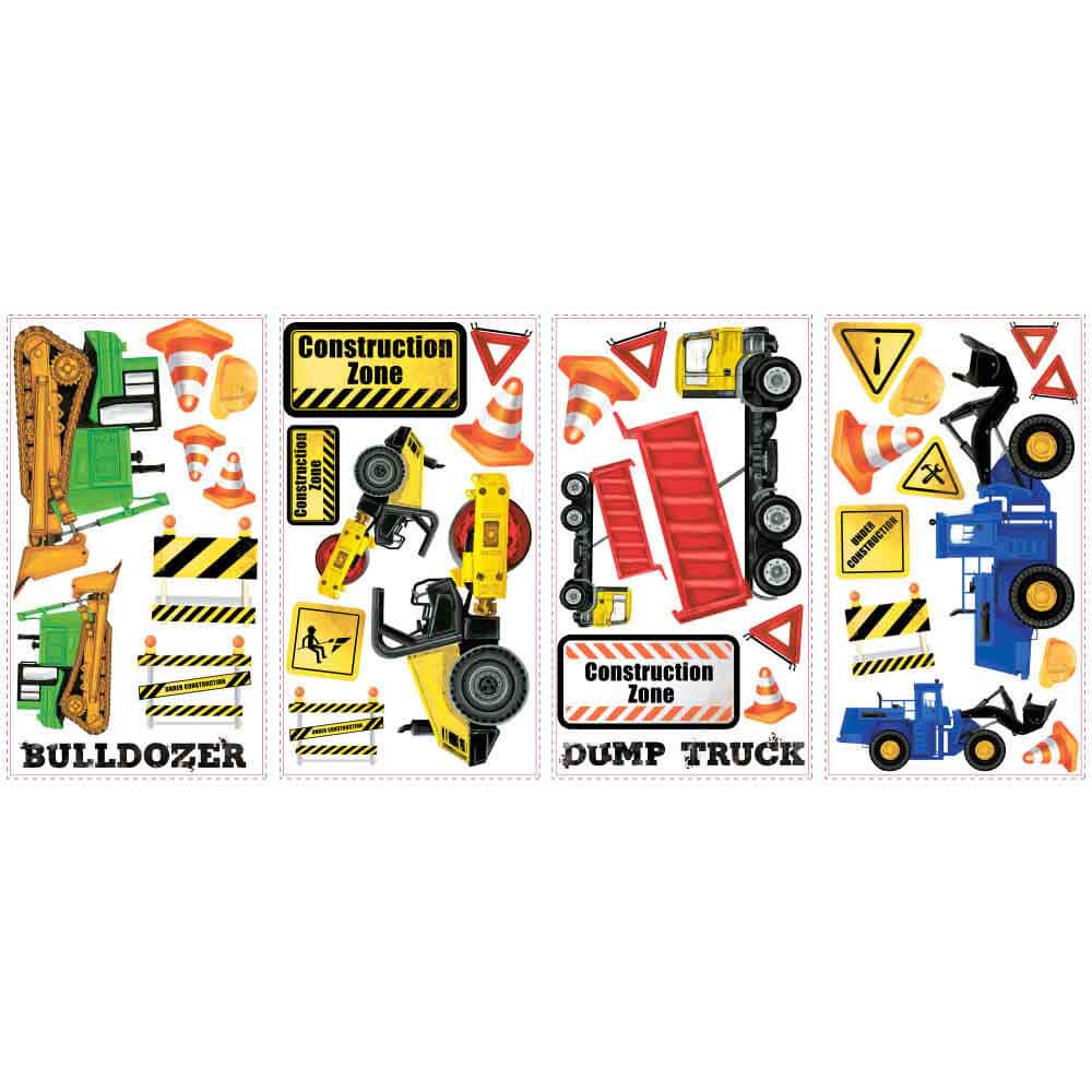 Construction Heavy Equipment Wall Decals