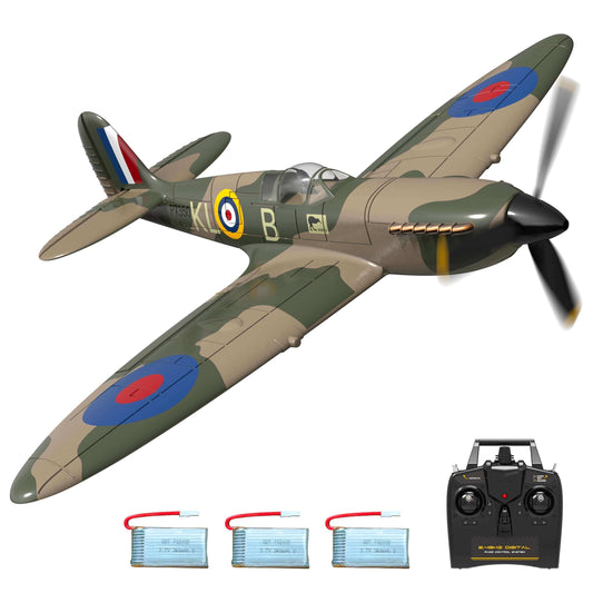 Spitfire RC Airplane: 2.4G 4CH EPP Mini Warbird Plane RTF