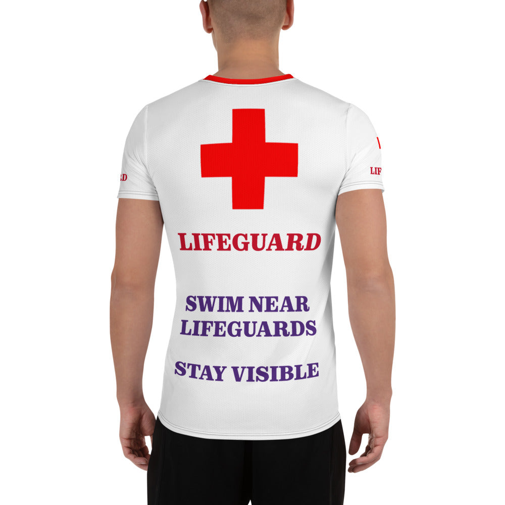 High-vis Lifeguard Men's Athletic T-shirt