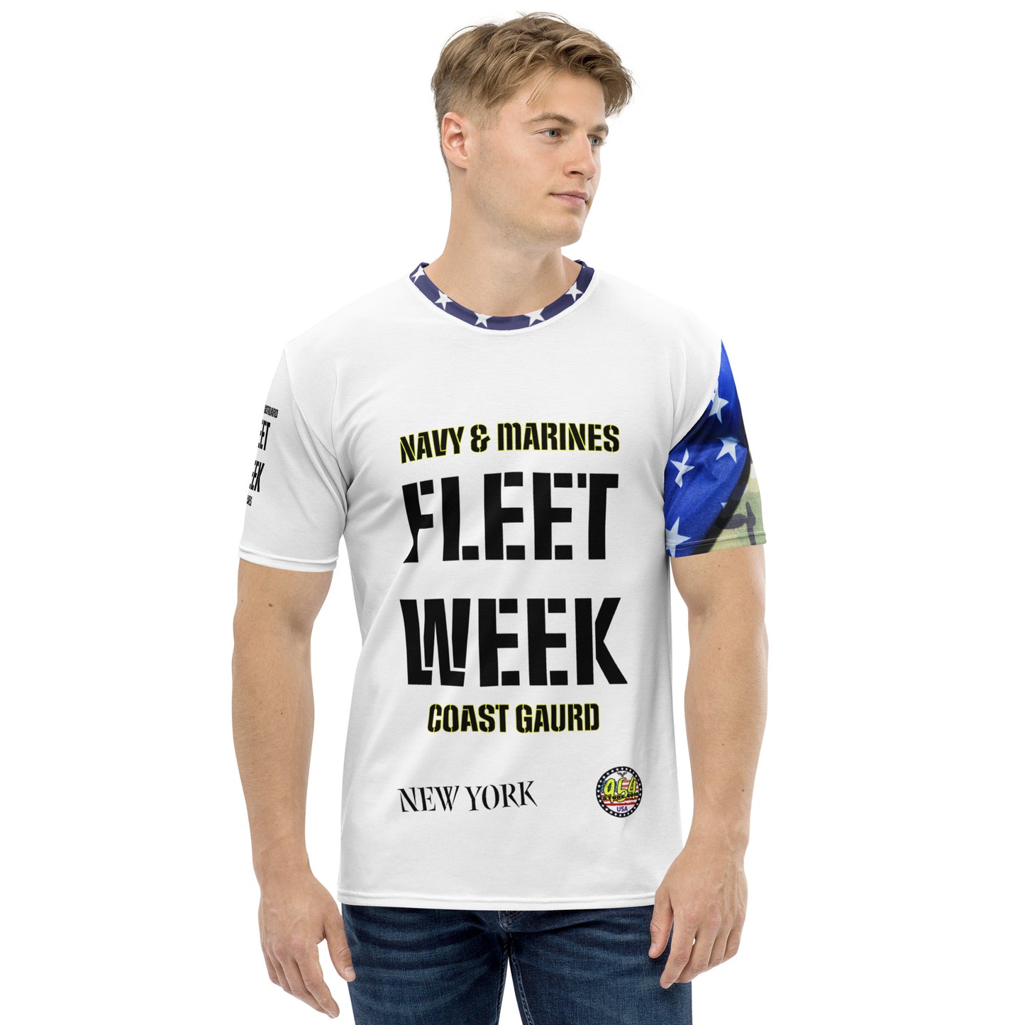 NY Fleet Week 954 Signature white Men's t-shirt