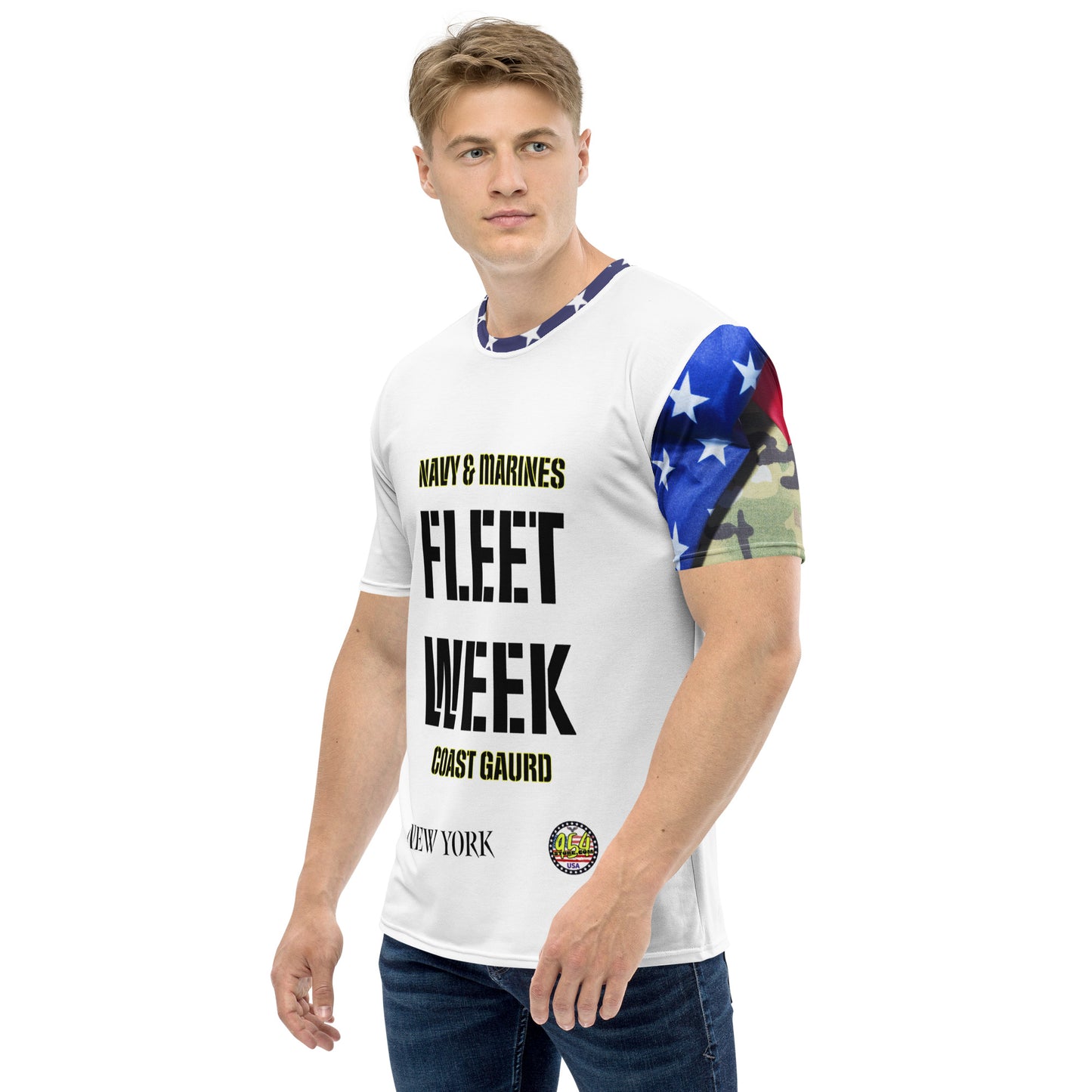 NY Fleet Week 954 Signature white Men's t-shirt