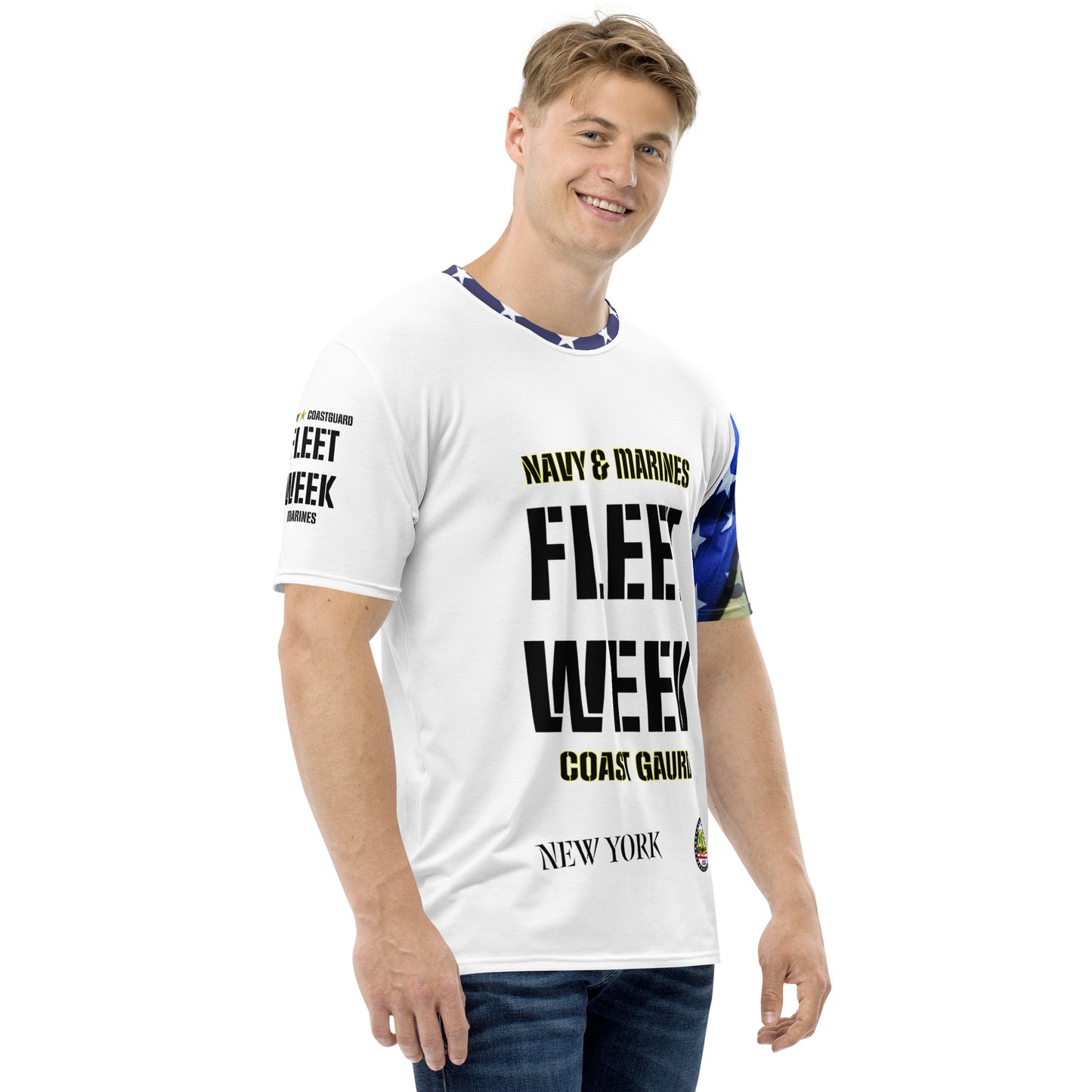 NY Fleet Week 954 Signature white Men's t-shirt