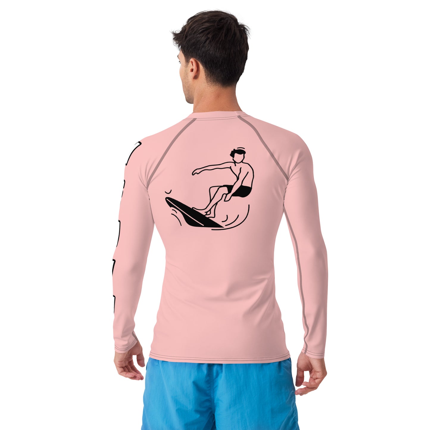 Pink 954 Signature Men's Rash Guard