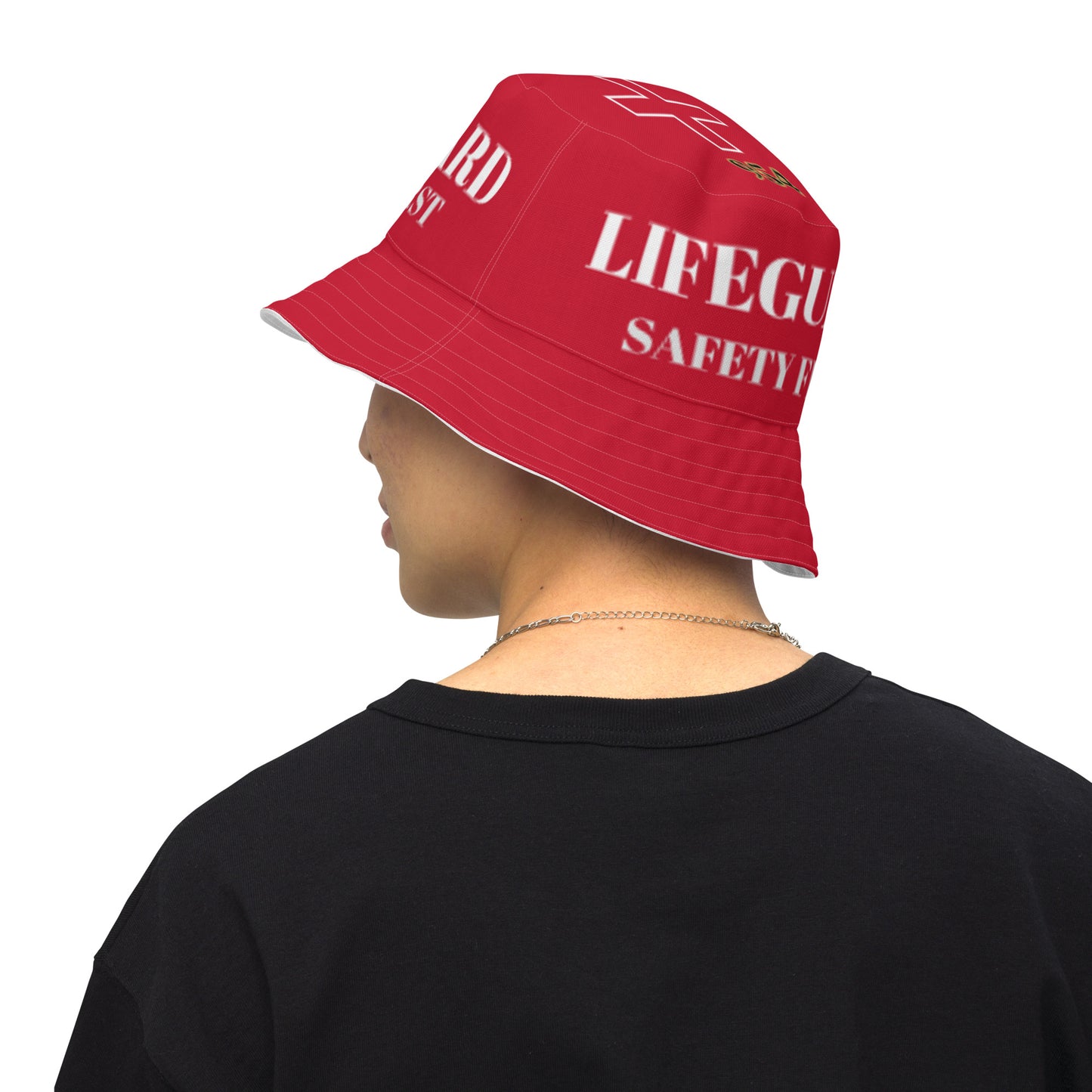 Lifeguard 954 Signature Reversible White bucket hat