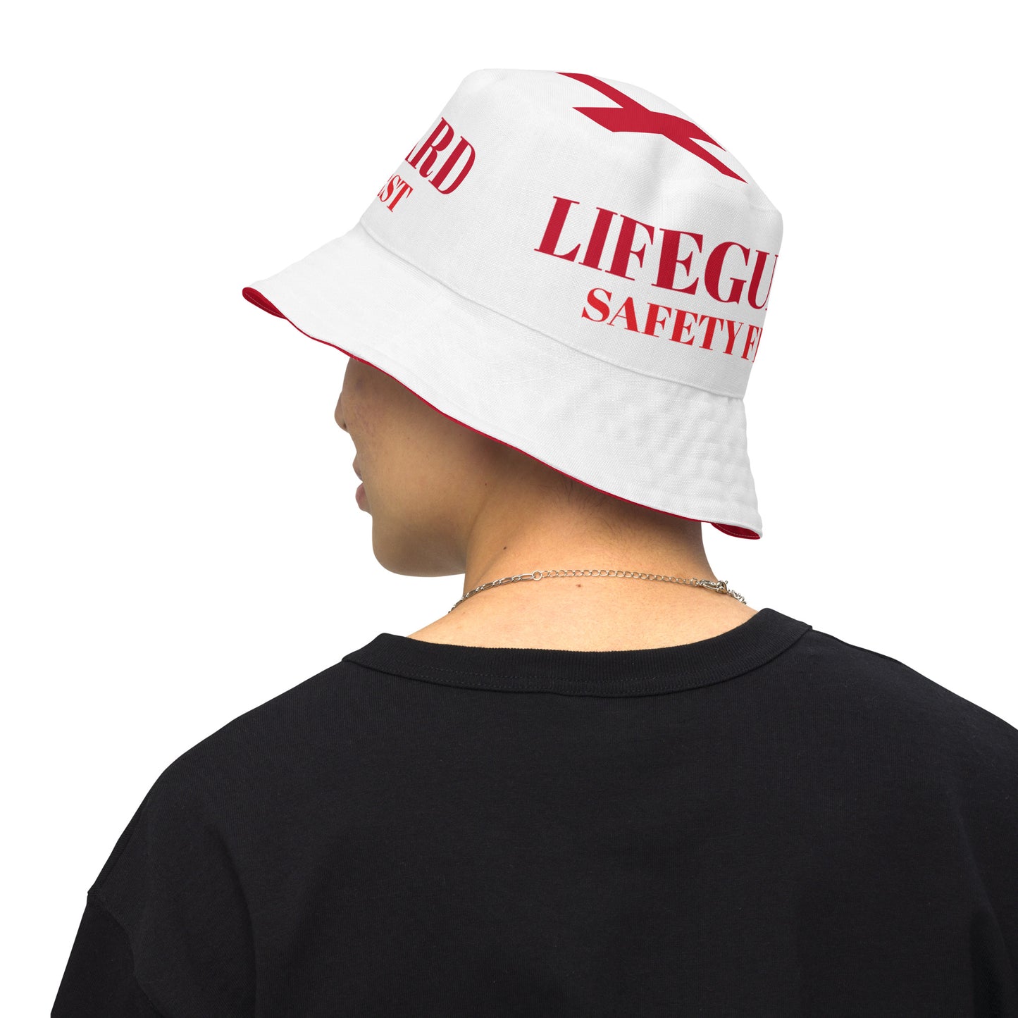 Lifeguard 954 Signature Reversible White bucket hat