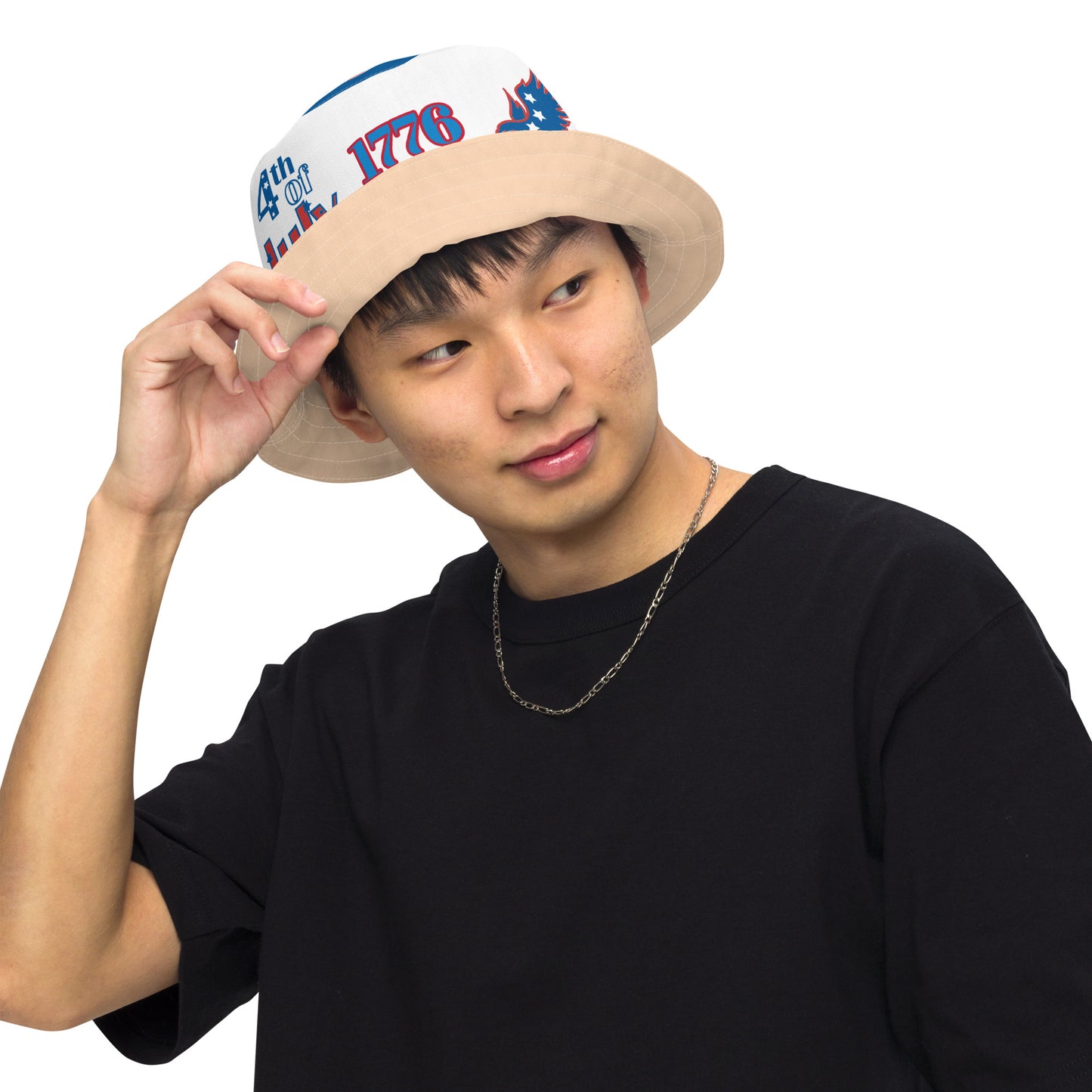 July 4th 954 Signature Reversible Sandy bucket hat