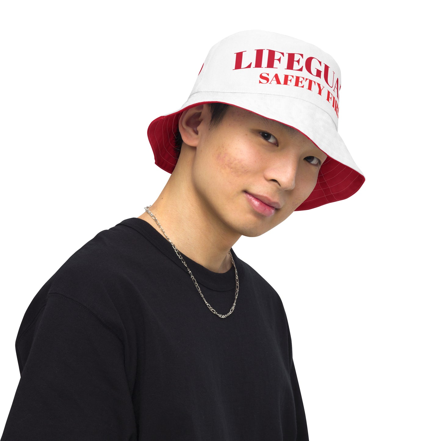 Lifeguard 954 Signature Reversible White bucket hat