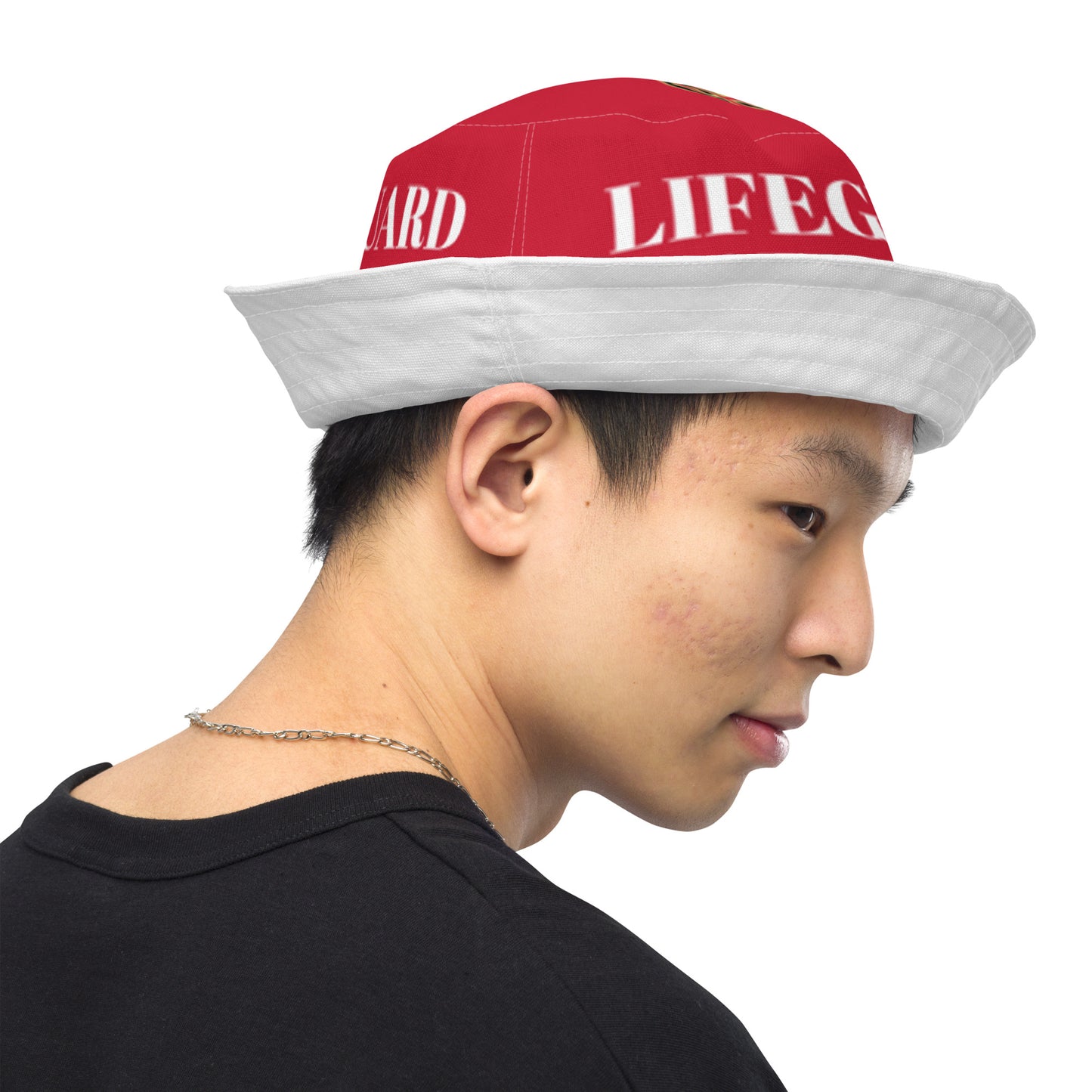 Lifeguard 954 Signature Reversible White bucket hat