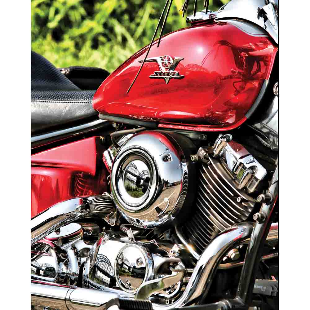 Batie V Star Motorcycle Gloss Poster (4 Sizes Available)