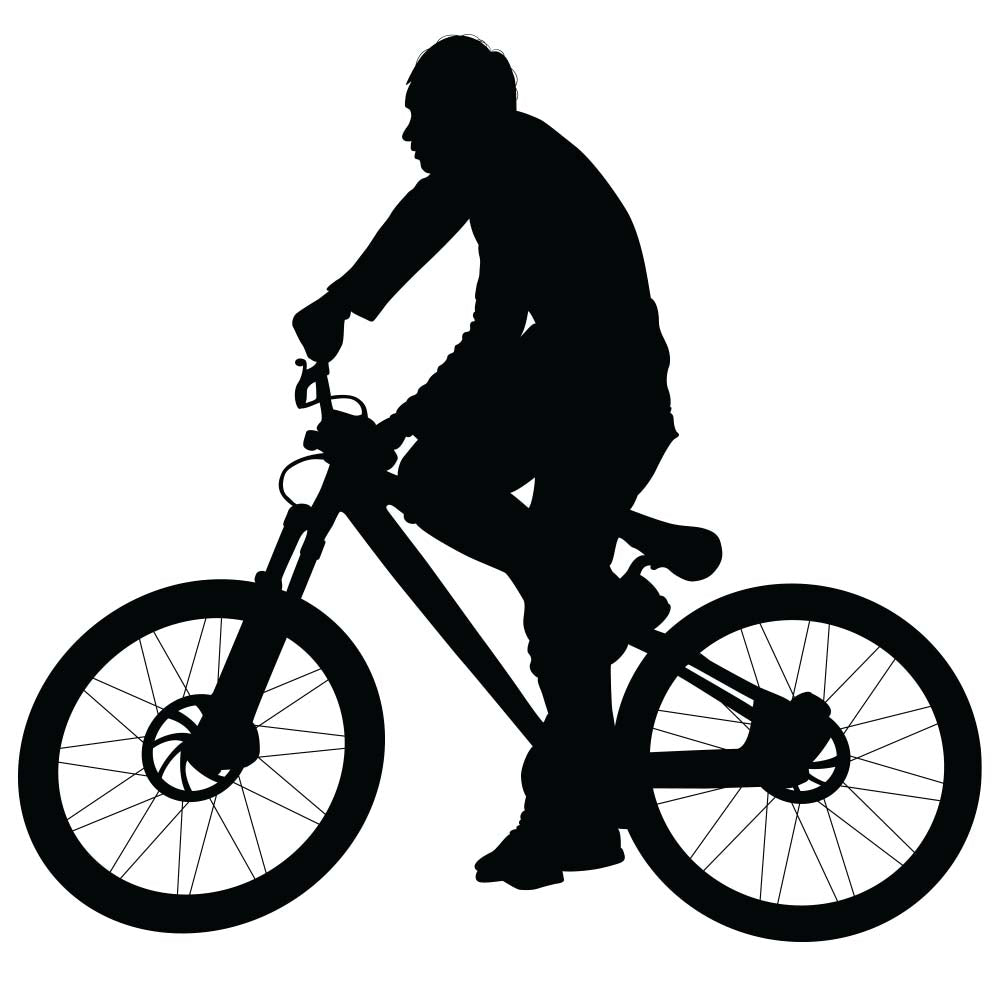 BMX Silhouette Wall Decal (3 Sizes Available)