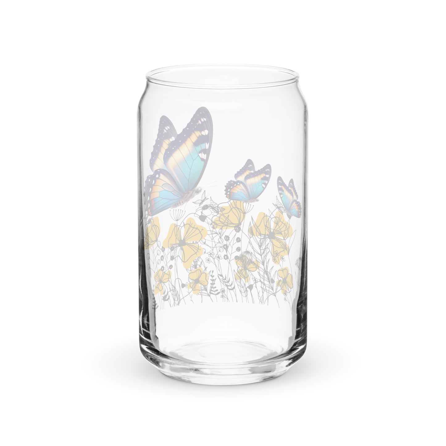 Butterflies 954 Signature Can-shaped glass