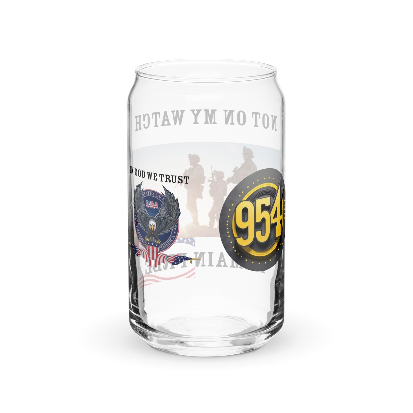 Remain Free 954 Signature Can-shaped glass