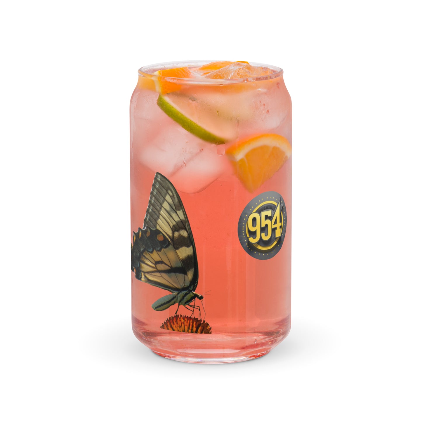 Butterfly 954 Signature Can-shaped glass