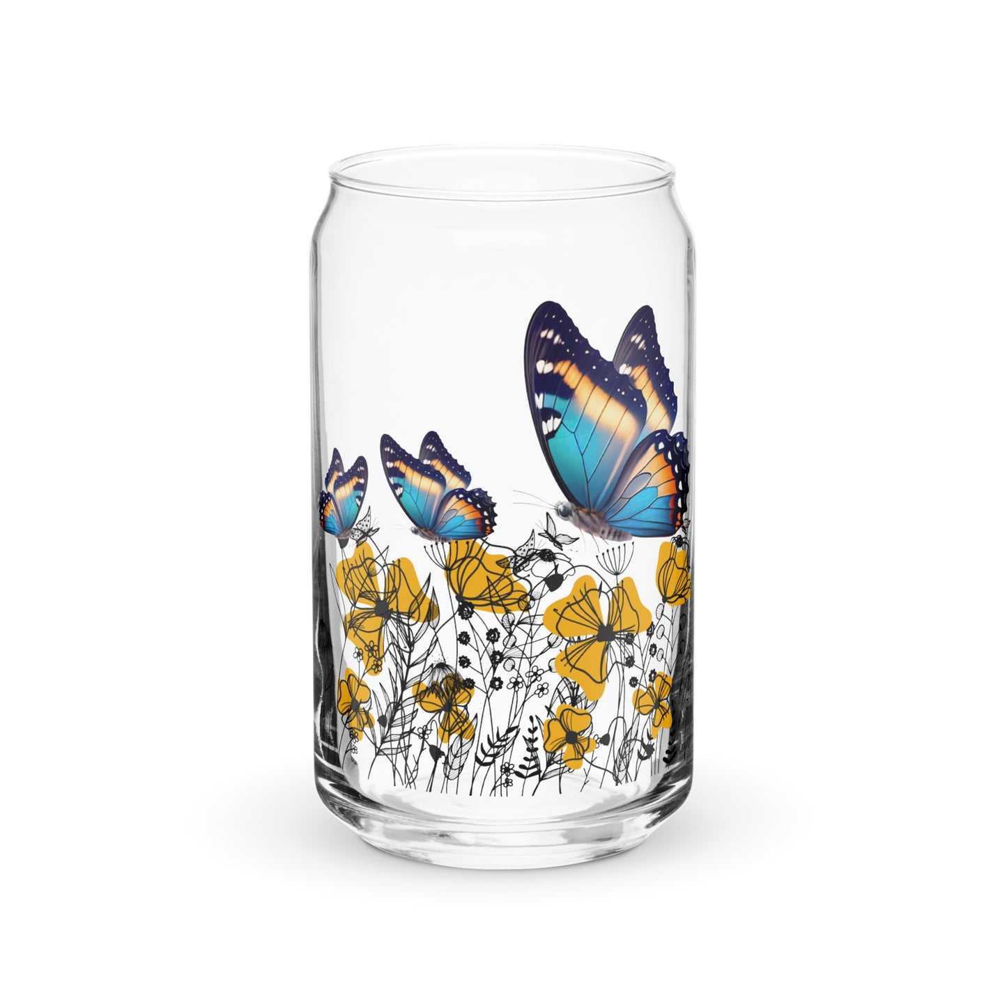 Butterflies 954 Signature Can-shaped glass