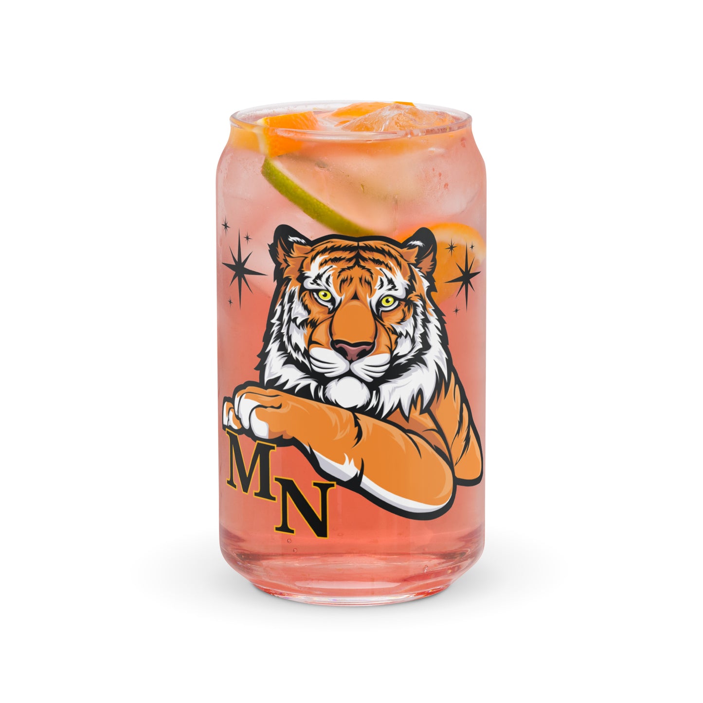 MN Tiger 954 Signature Can-shaped glass