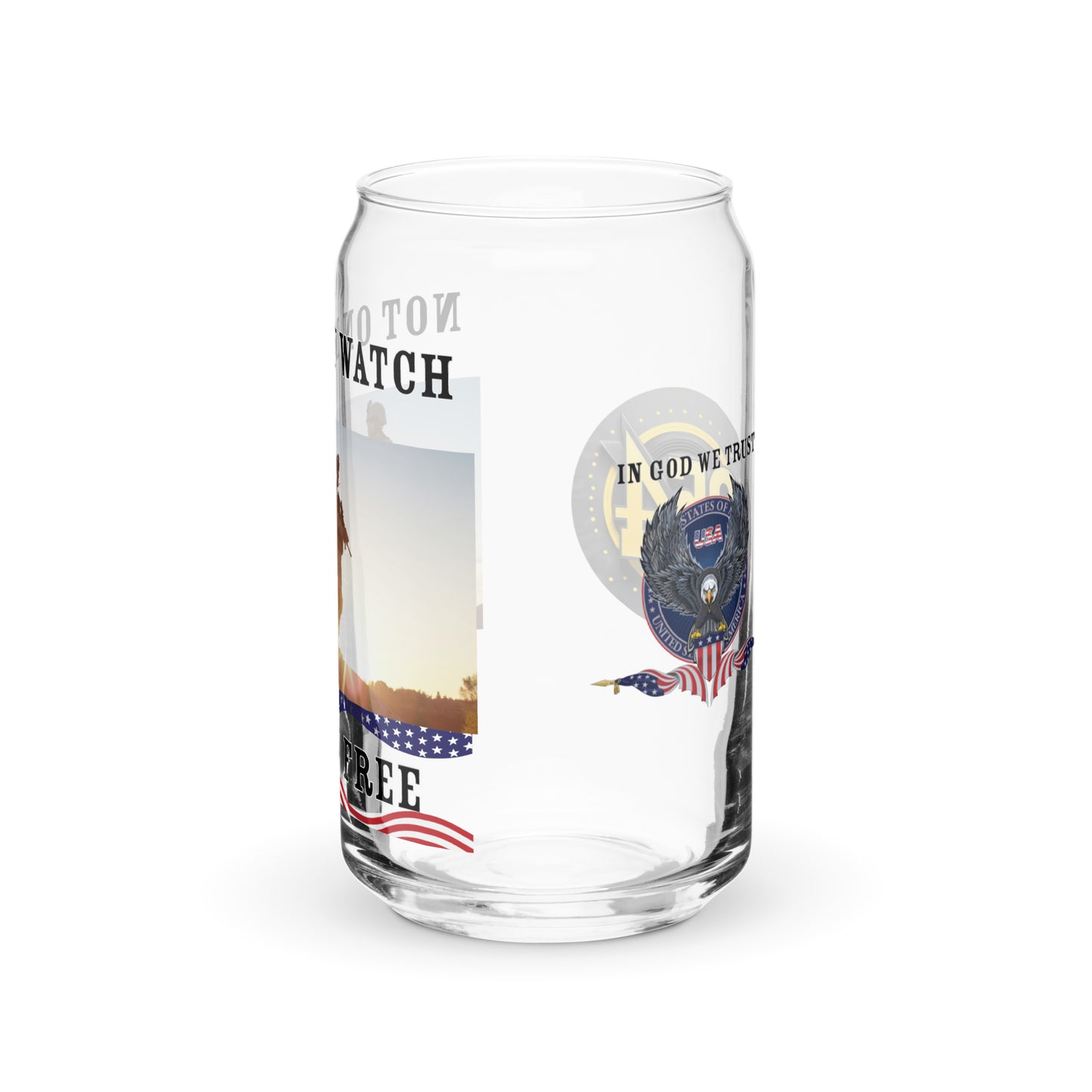 Remain Free 954 Signature Can-shaped glass