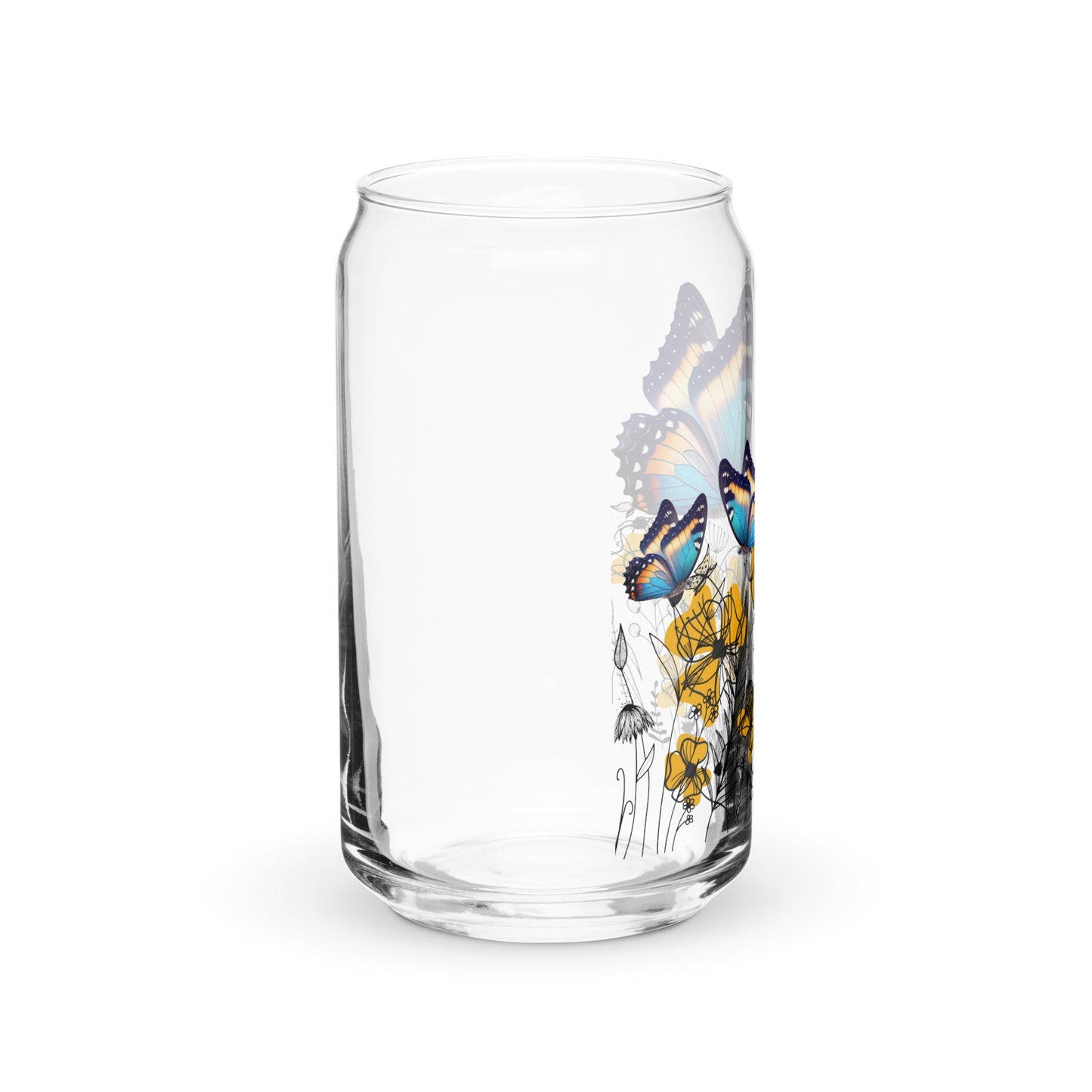 Butterflies 954 Signature Can-shaped glass