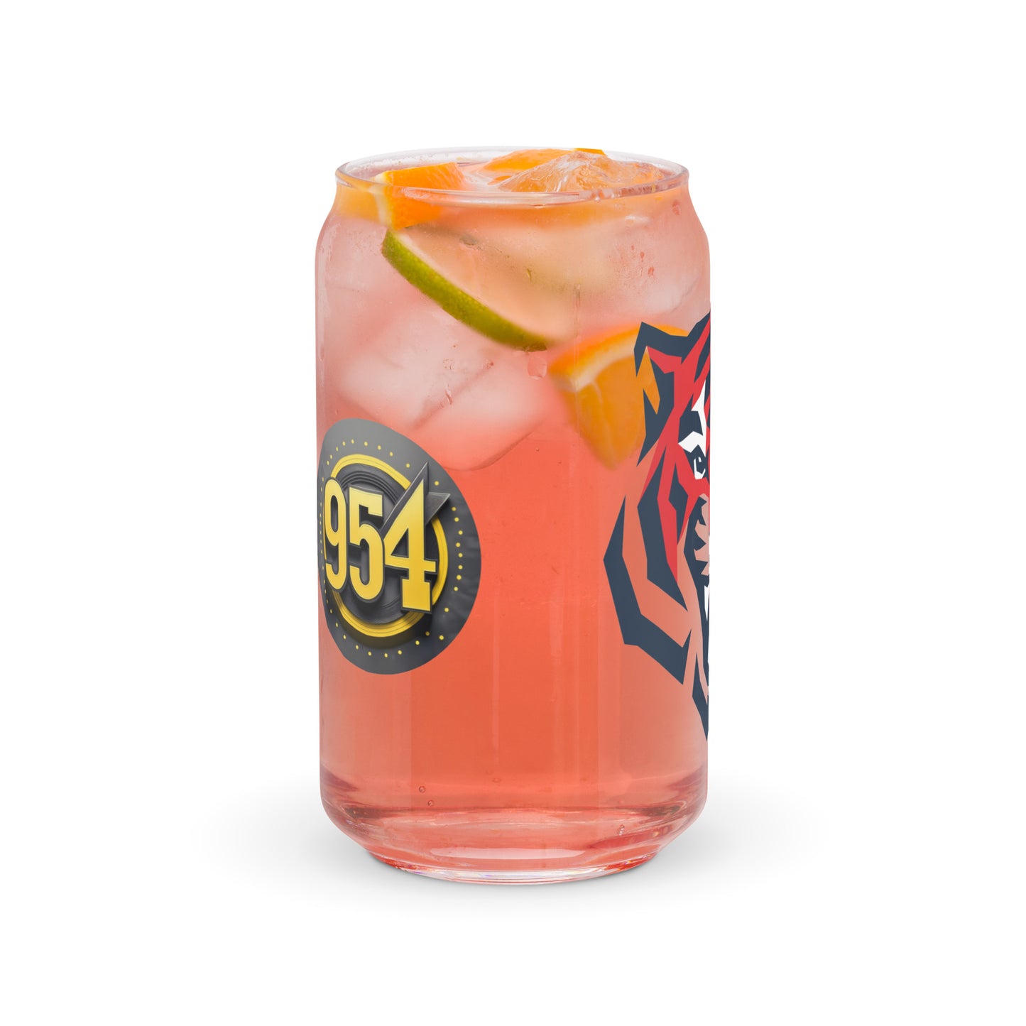 Tiger Head 954 Signature Can-shaped glass