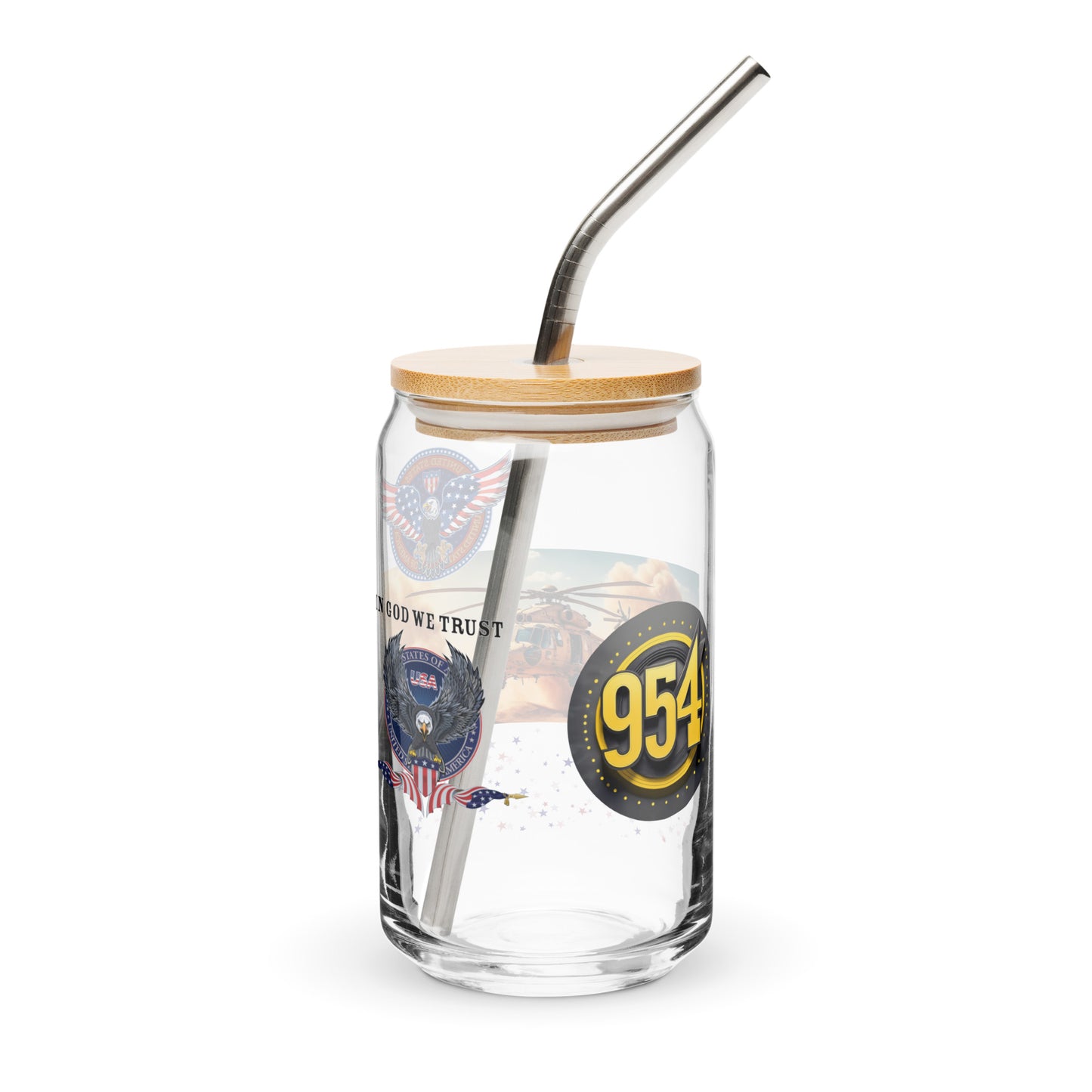 HELO #2 954 Signature Can-shaped glass