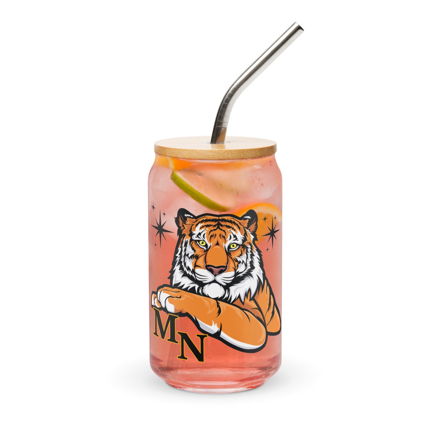 MN Tiger 954 Signature Can-shaped glass