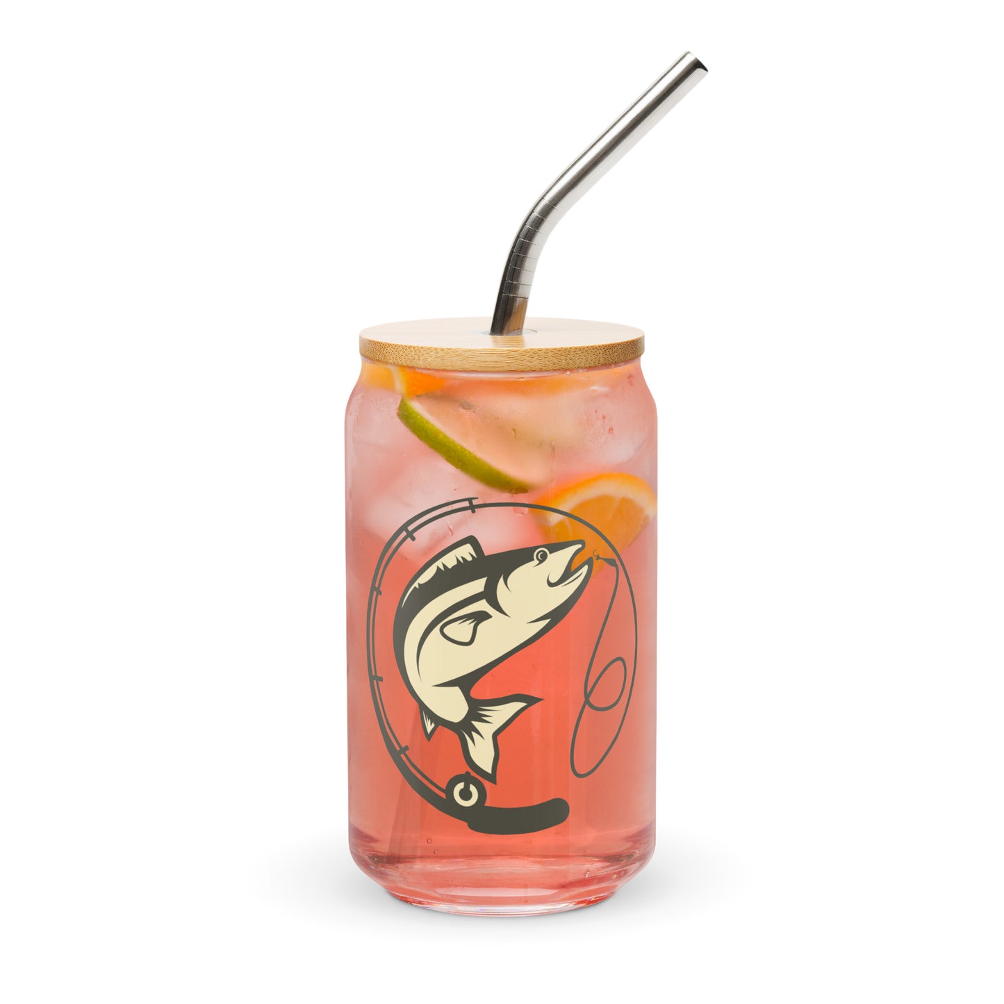 Angler Fish & Rod 954 Signature Can-shaped glass