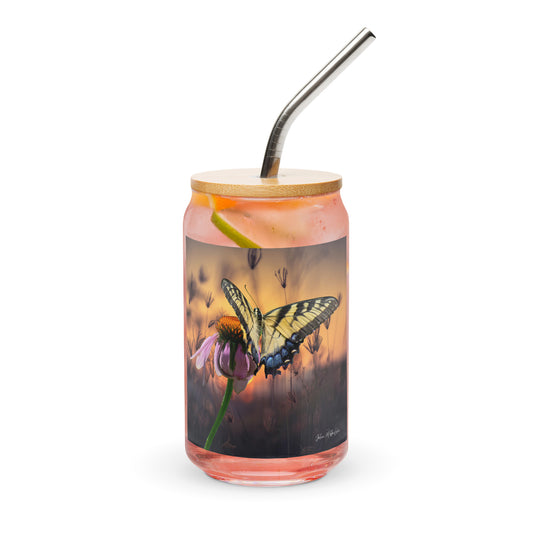 Butterfly 954 Signature Can-shaped glass