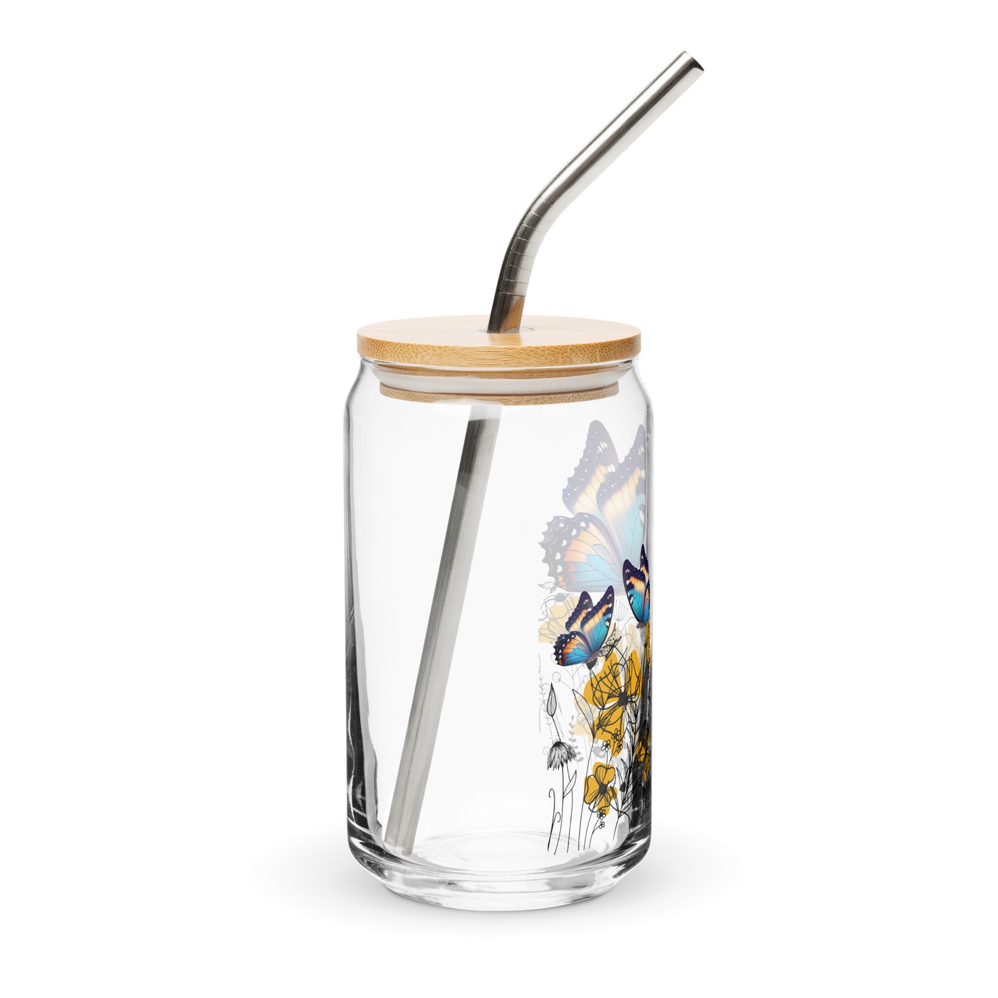 Butterflies 954 Signature Can-shaped glass