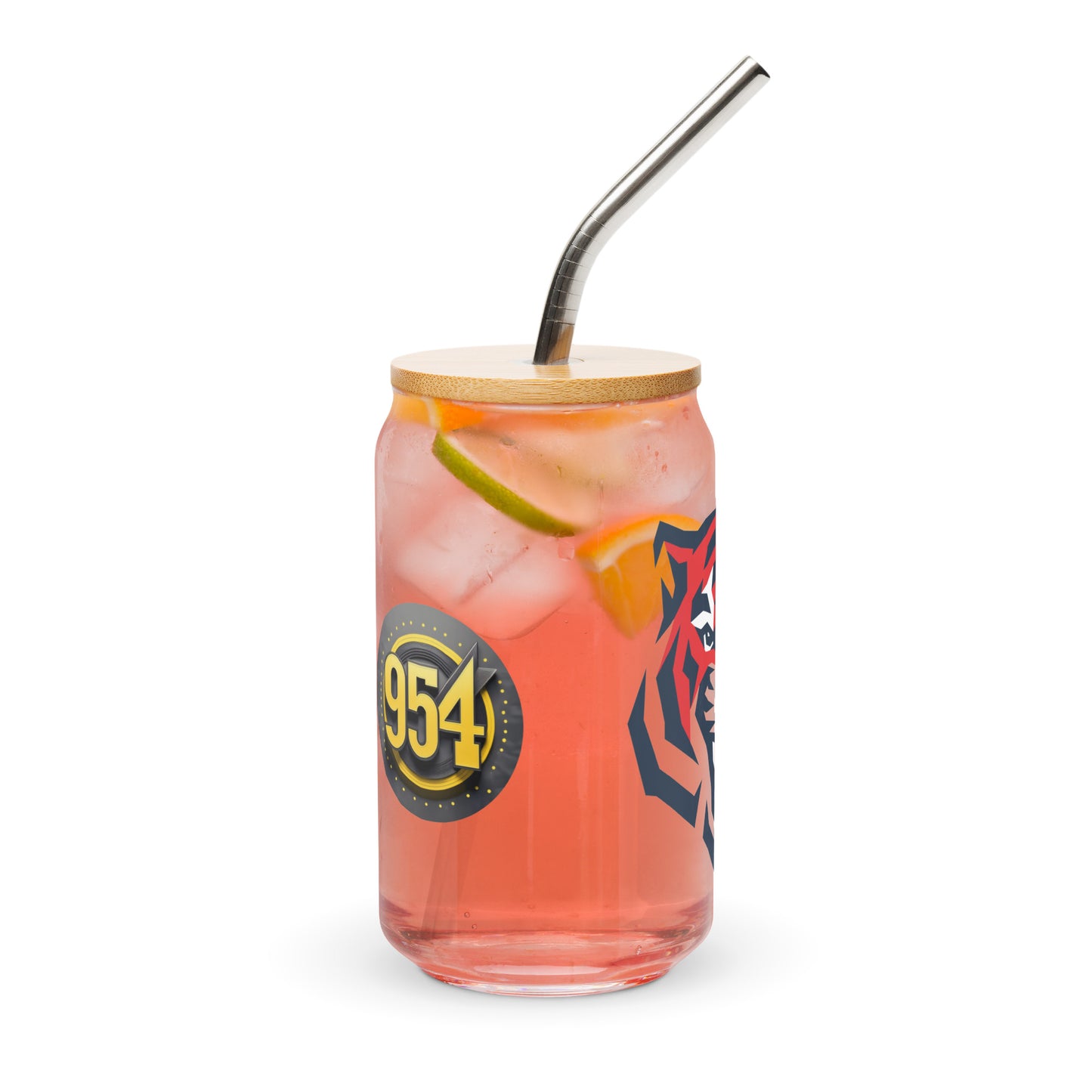 Tiger Head 954 Signature Can-shaped glass