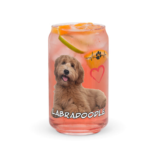 Labradoodle 954 Signature Can-shaped glass