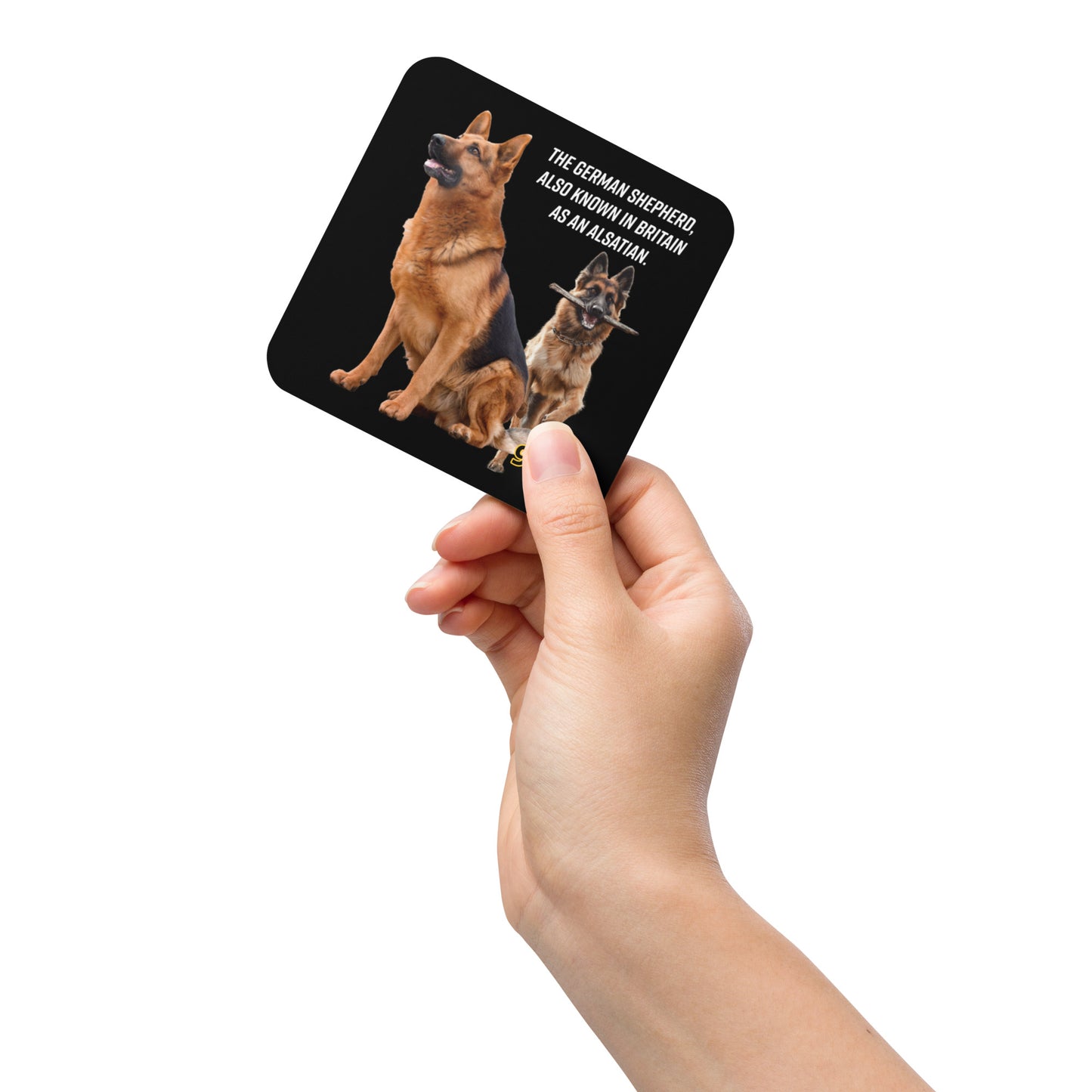 German Shepherd 954 Signature Cork-back coaster