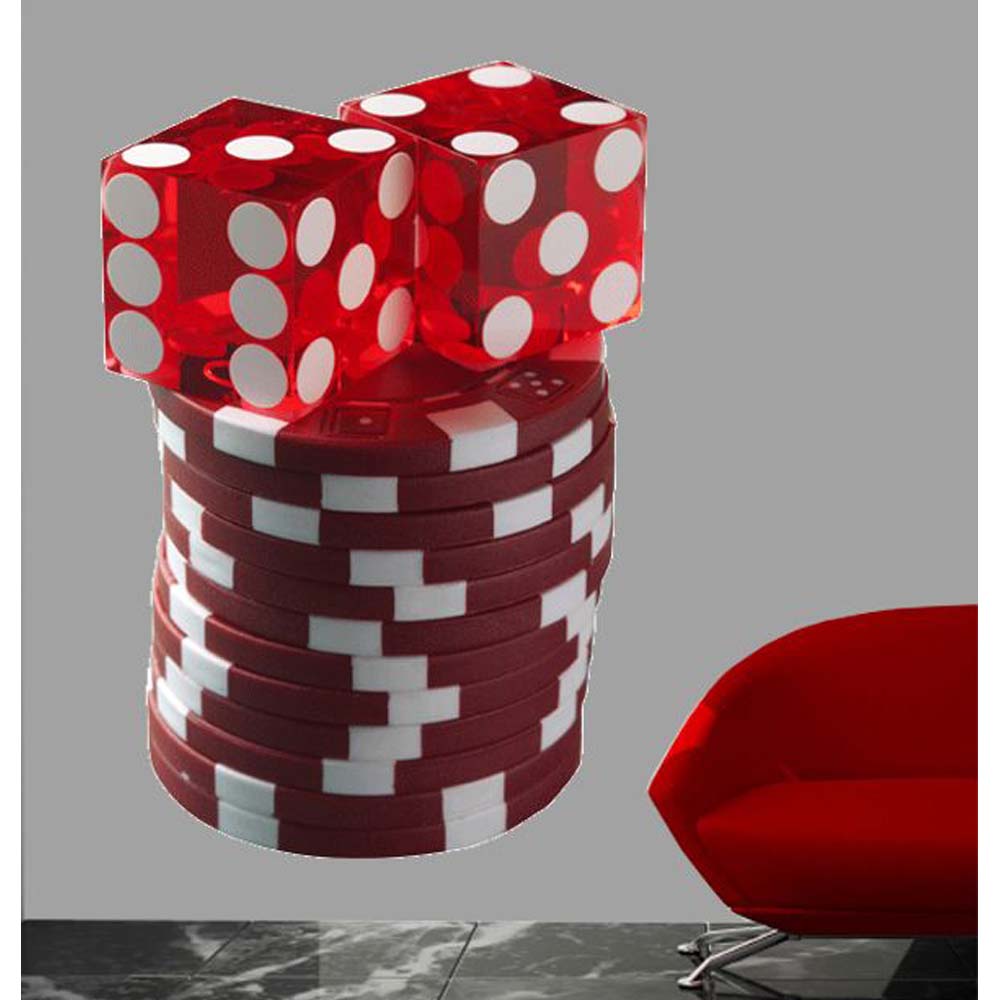 Dice-n-Chips Wall Decal (5 Sizes Available)