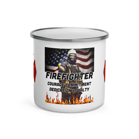 Firefighter 954 Enamel Mug