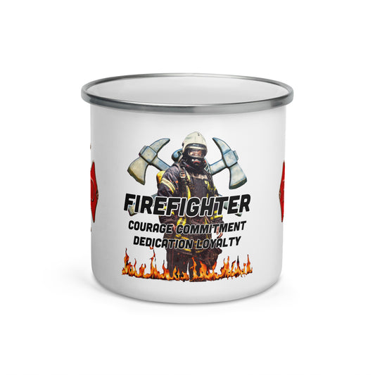 Firefighter 954 Enamel Mug