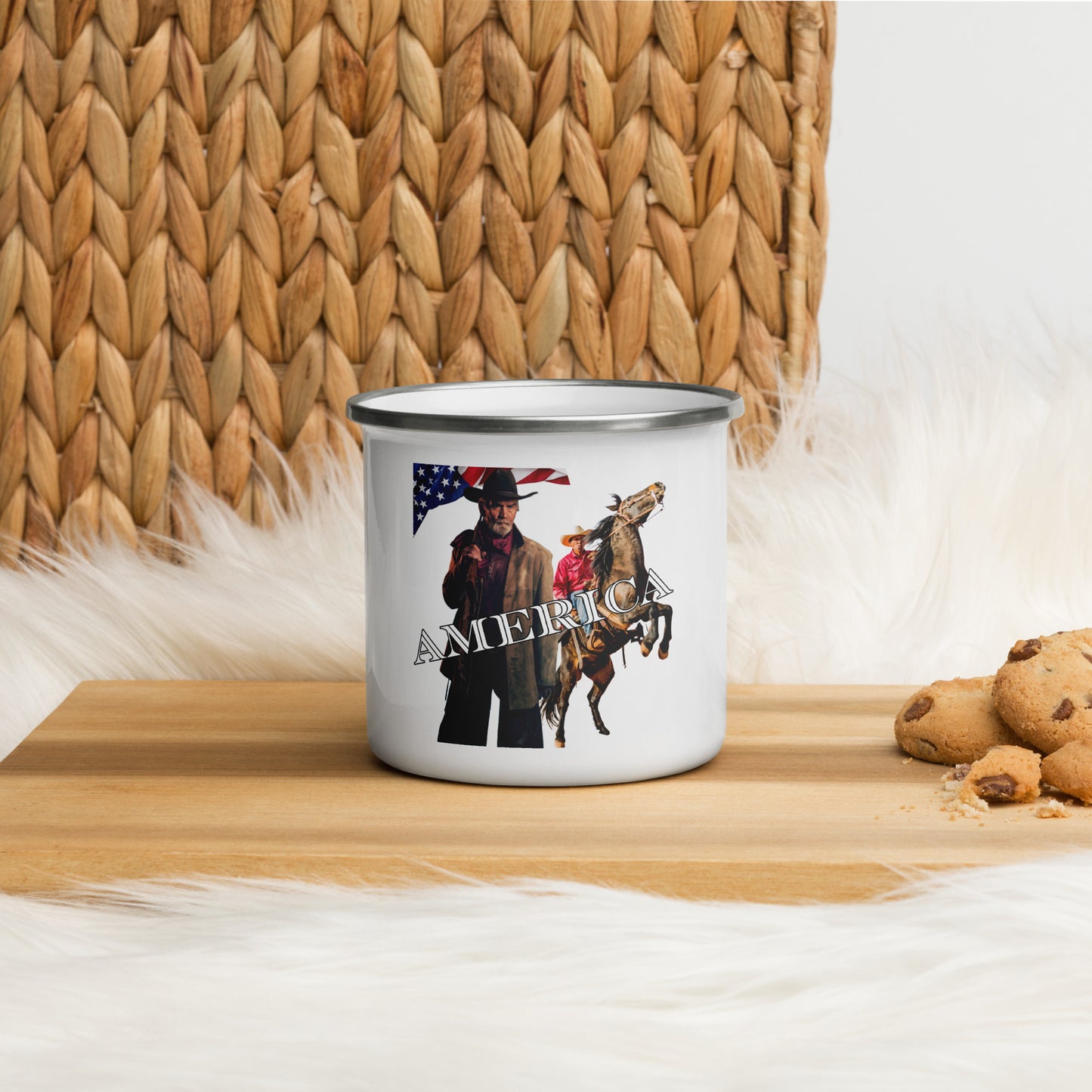 America Cowboy 954 Signature Enamel Mug