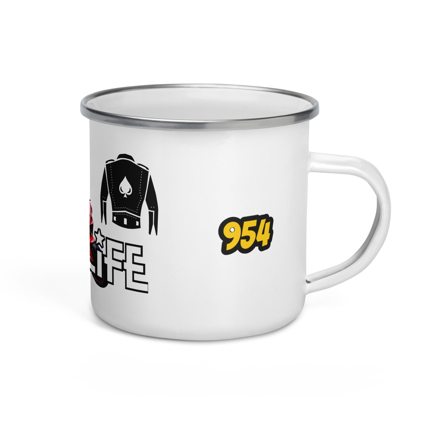 Bike Life 954 Signature Enamel Mug